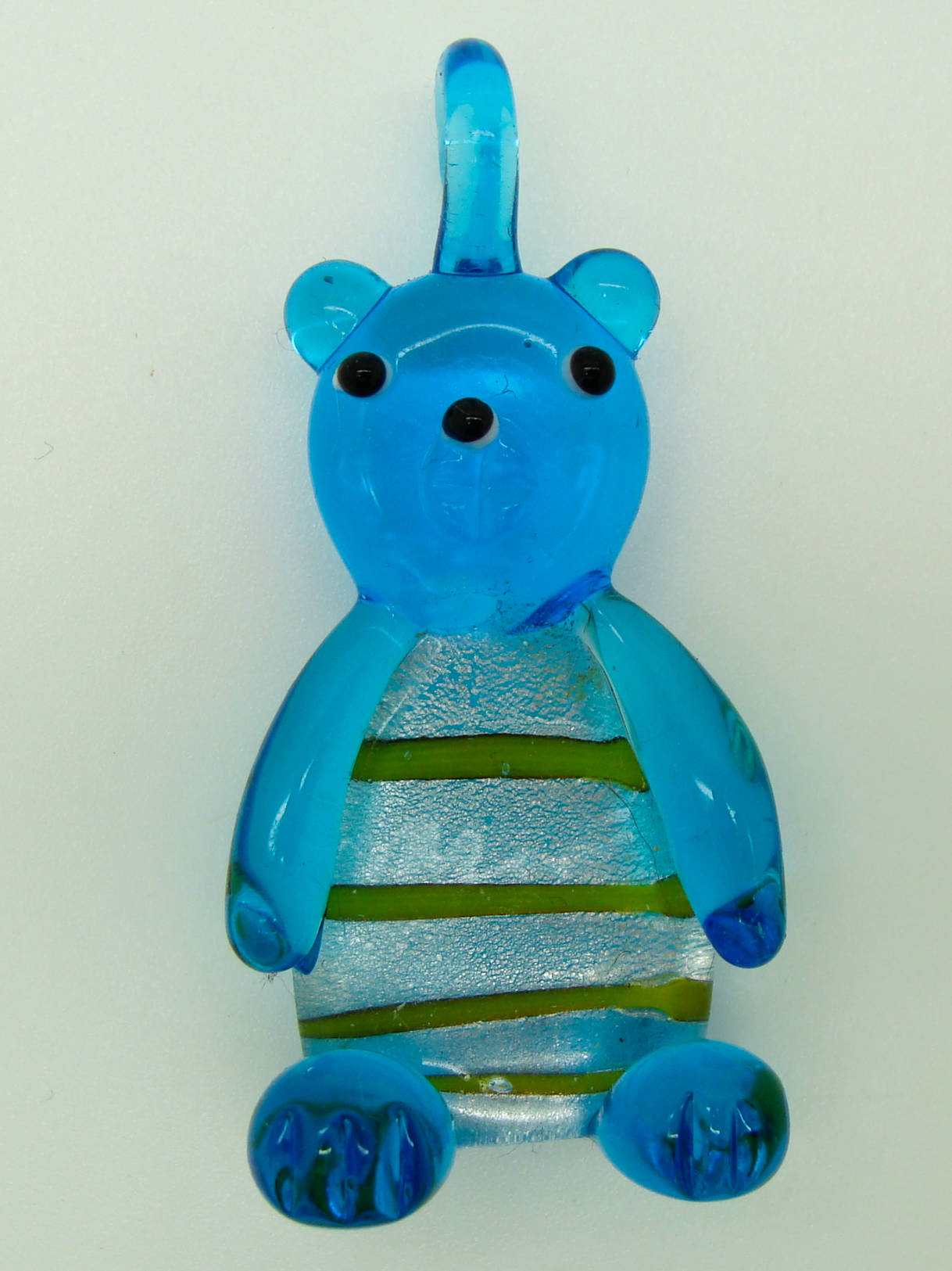 Pend-249-1 pendentif nounours bleu silver