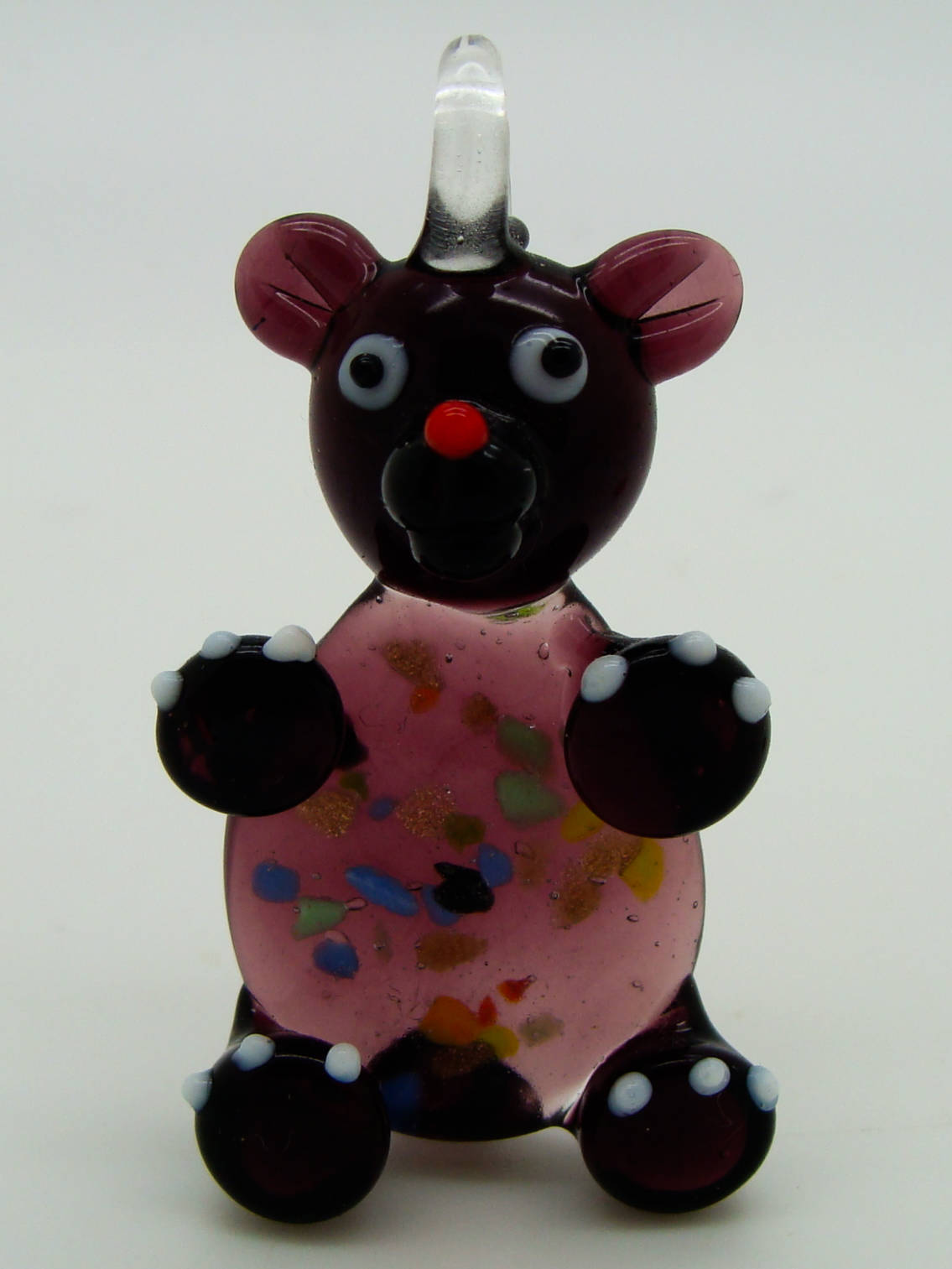 Pend-249-4 pendentif nounours violet ours