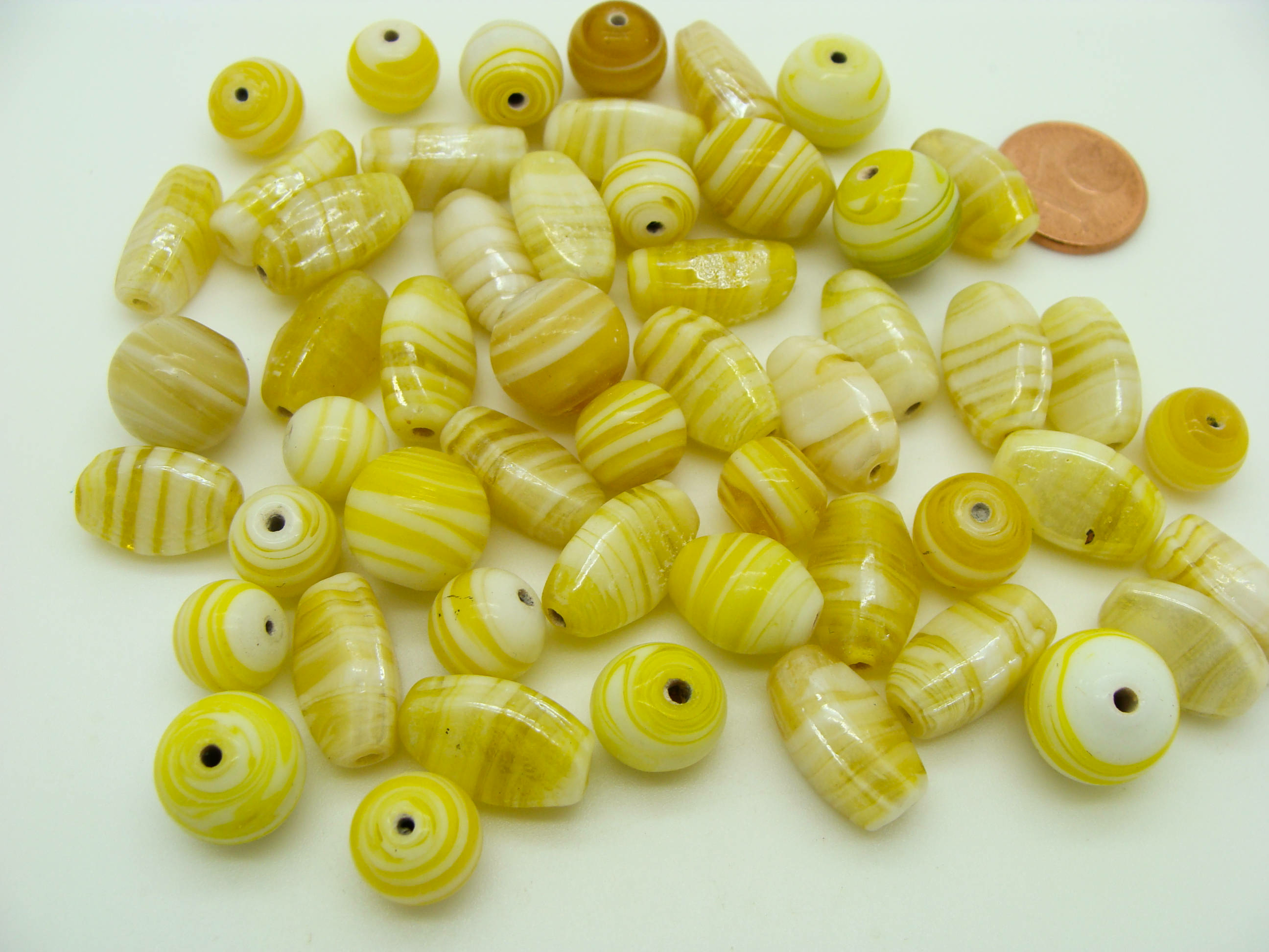 PV-mix05 perle verre 75g jaune