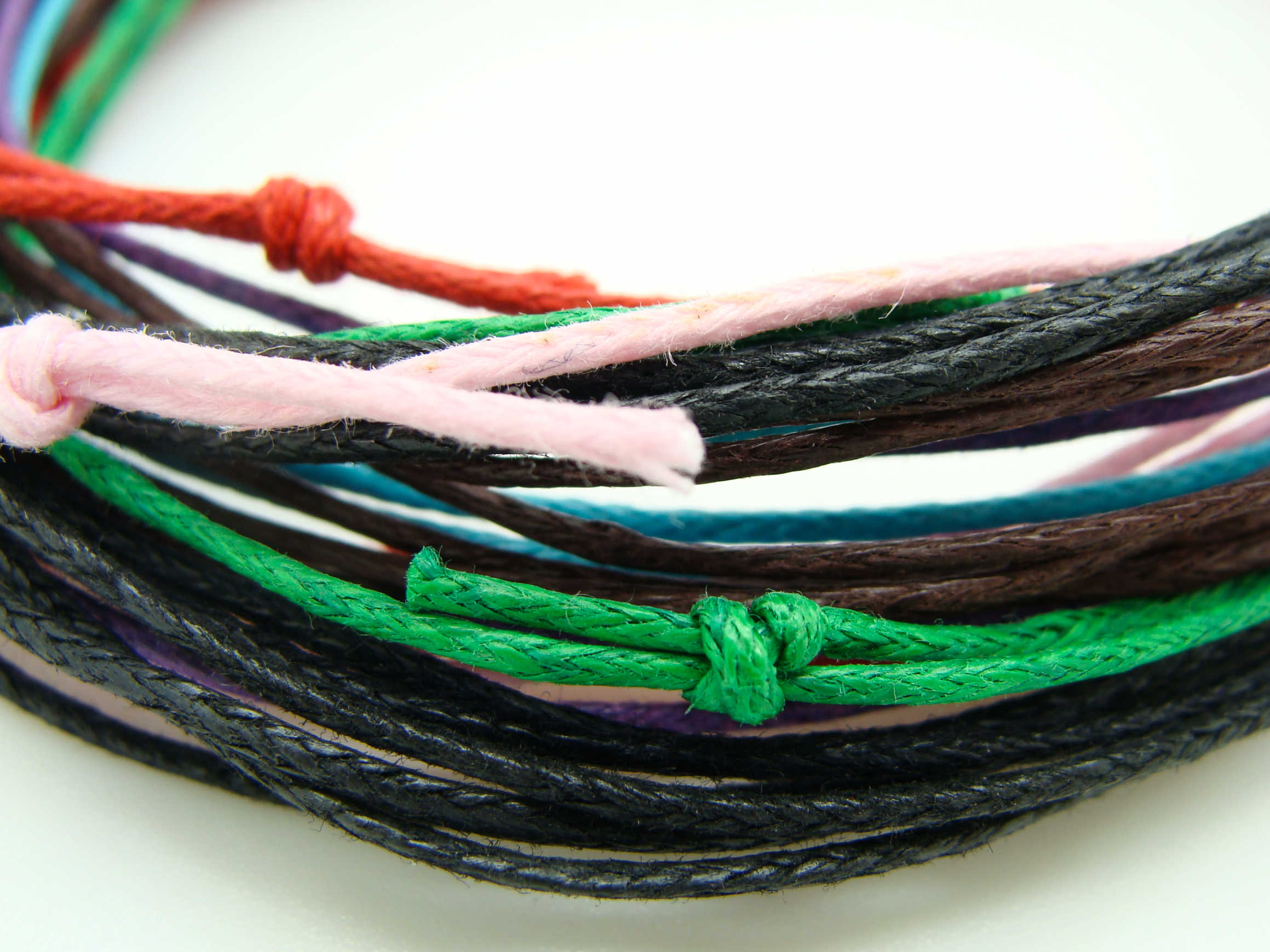 collier reglable 1mm mix couleur