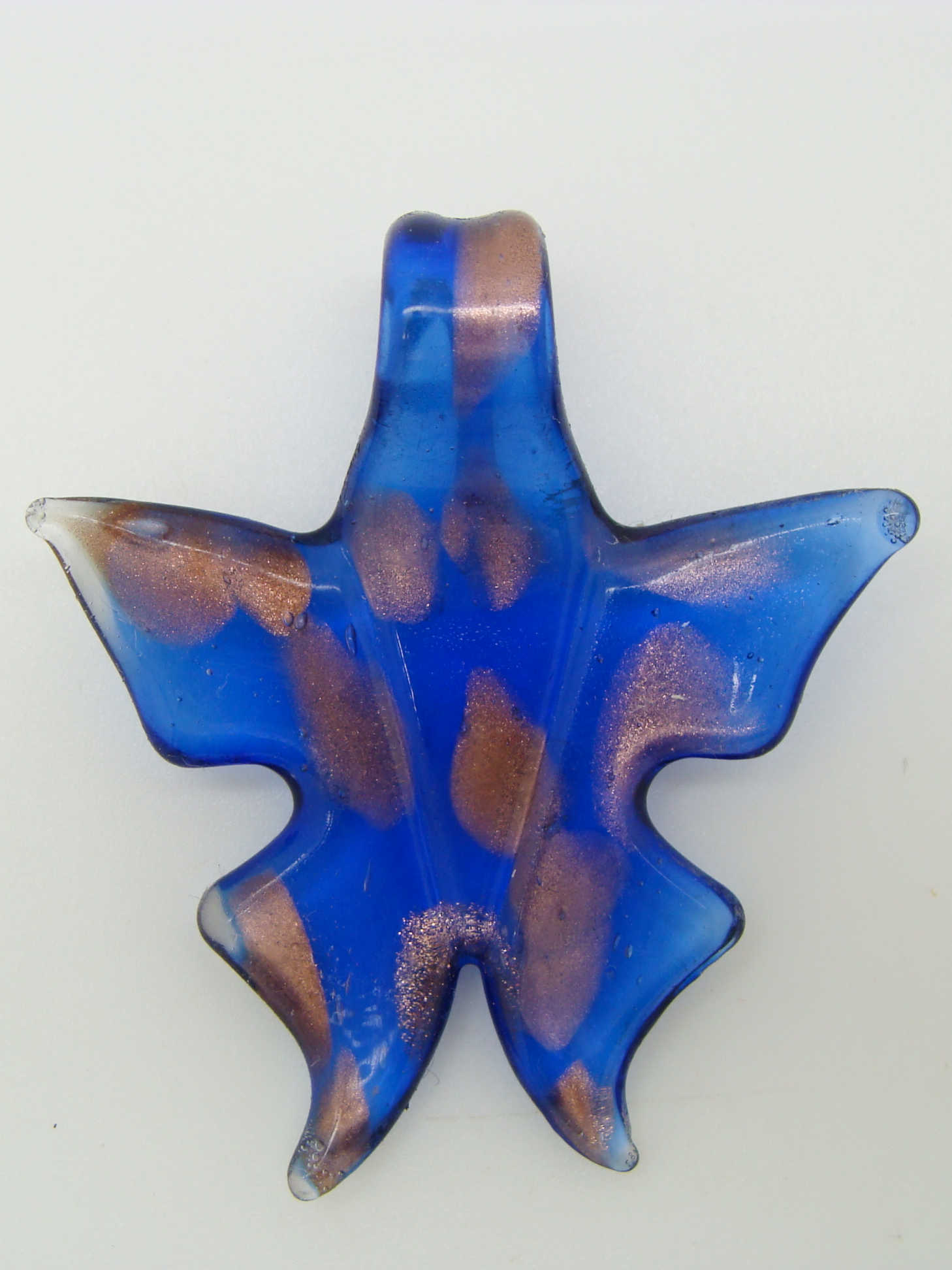 Pend-302-2 pendentif papillon dore marine bleu
