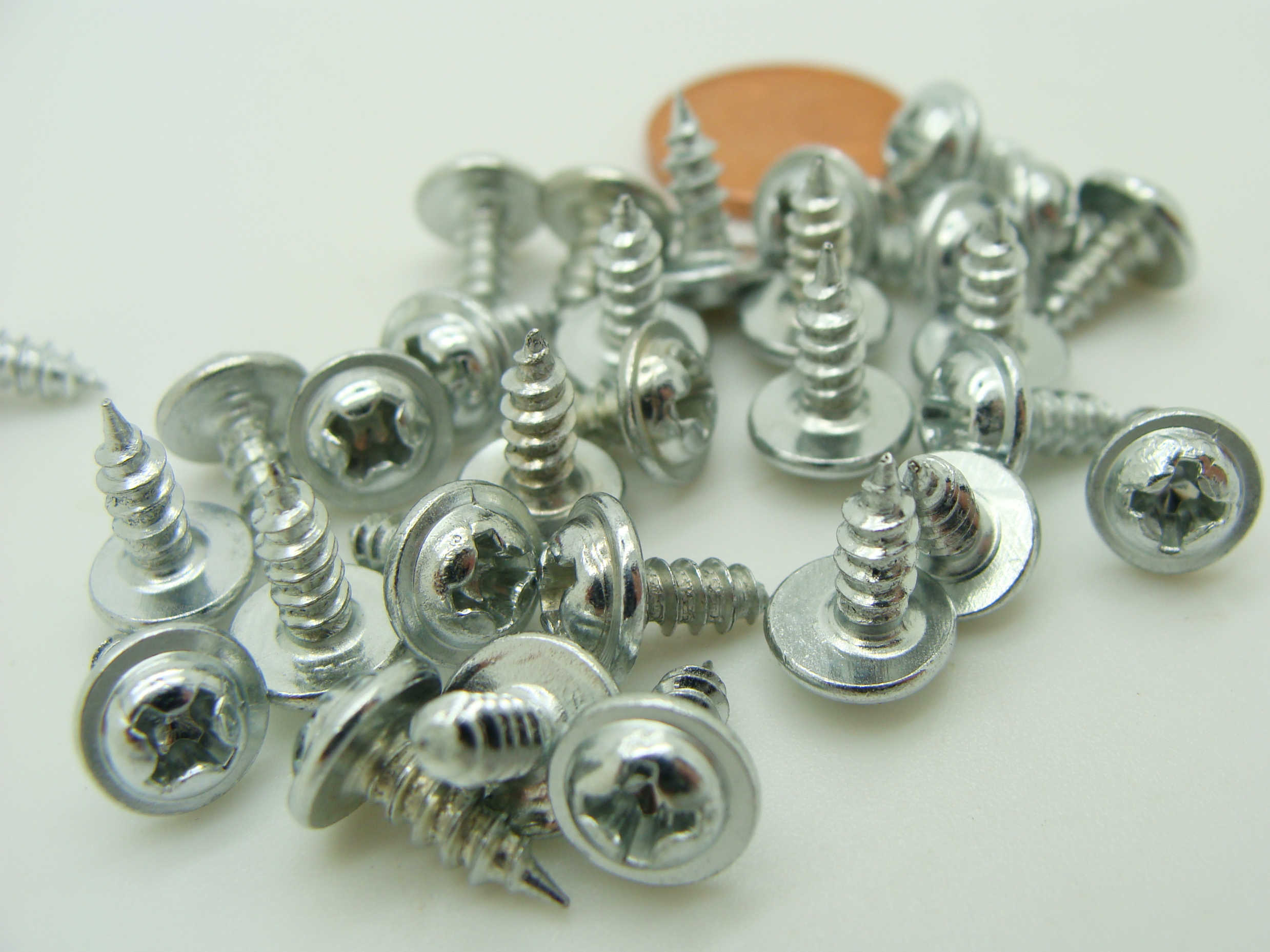Petites Vis 11mm métal couleur acier par 30 pcs - CARTONNAGE/Vis Rivets -  FondBaie