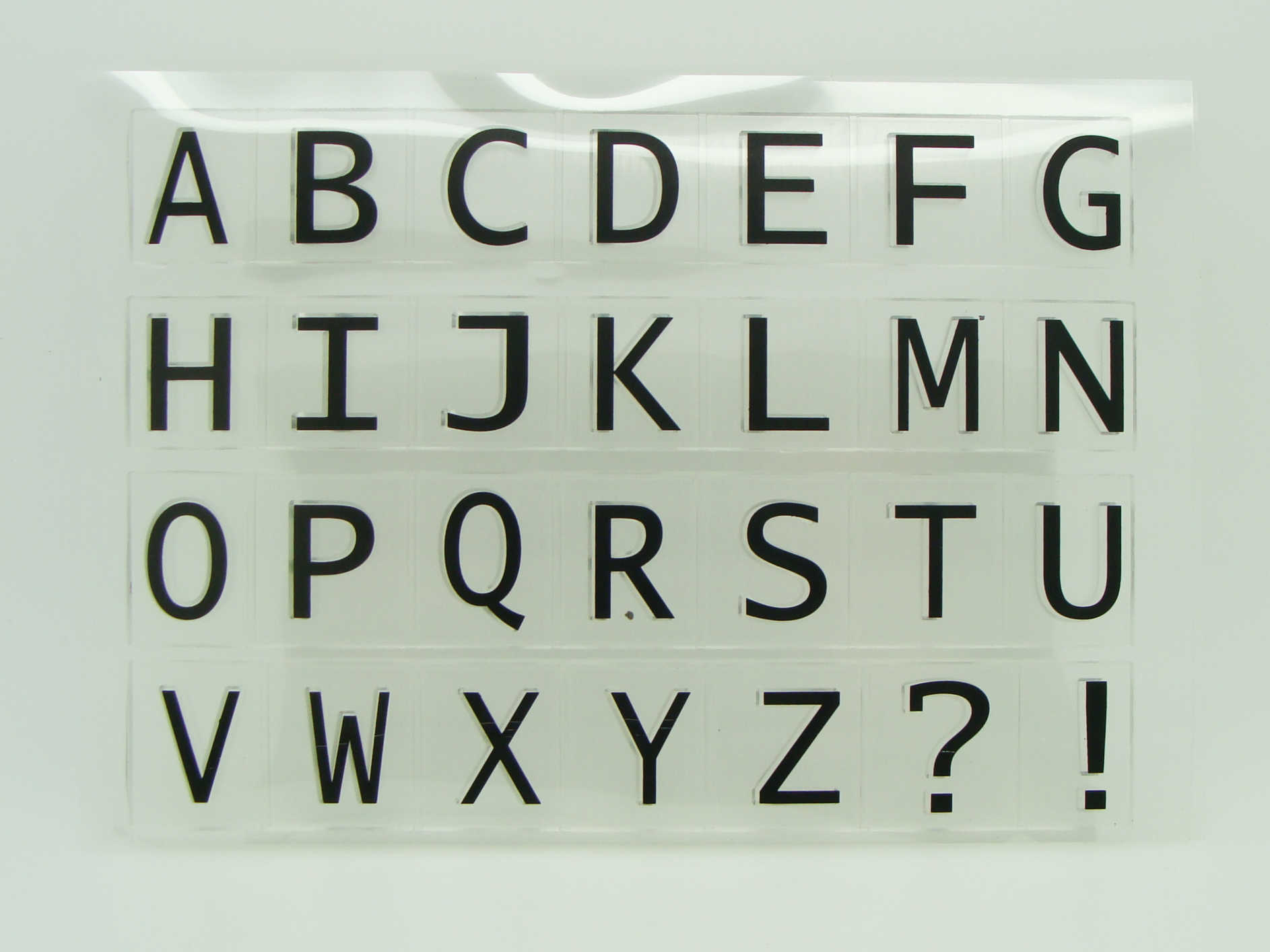 tampon clear stamp alphabet majuscule mod7