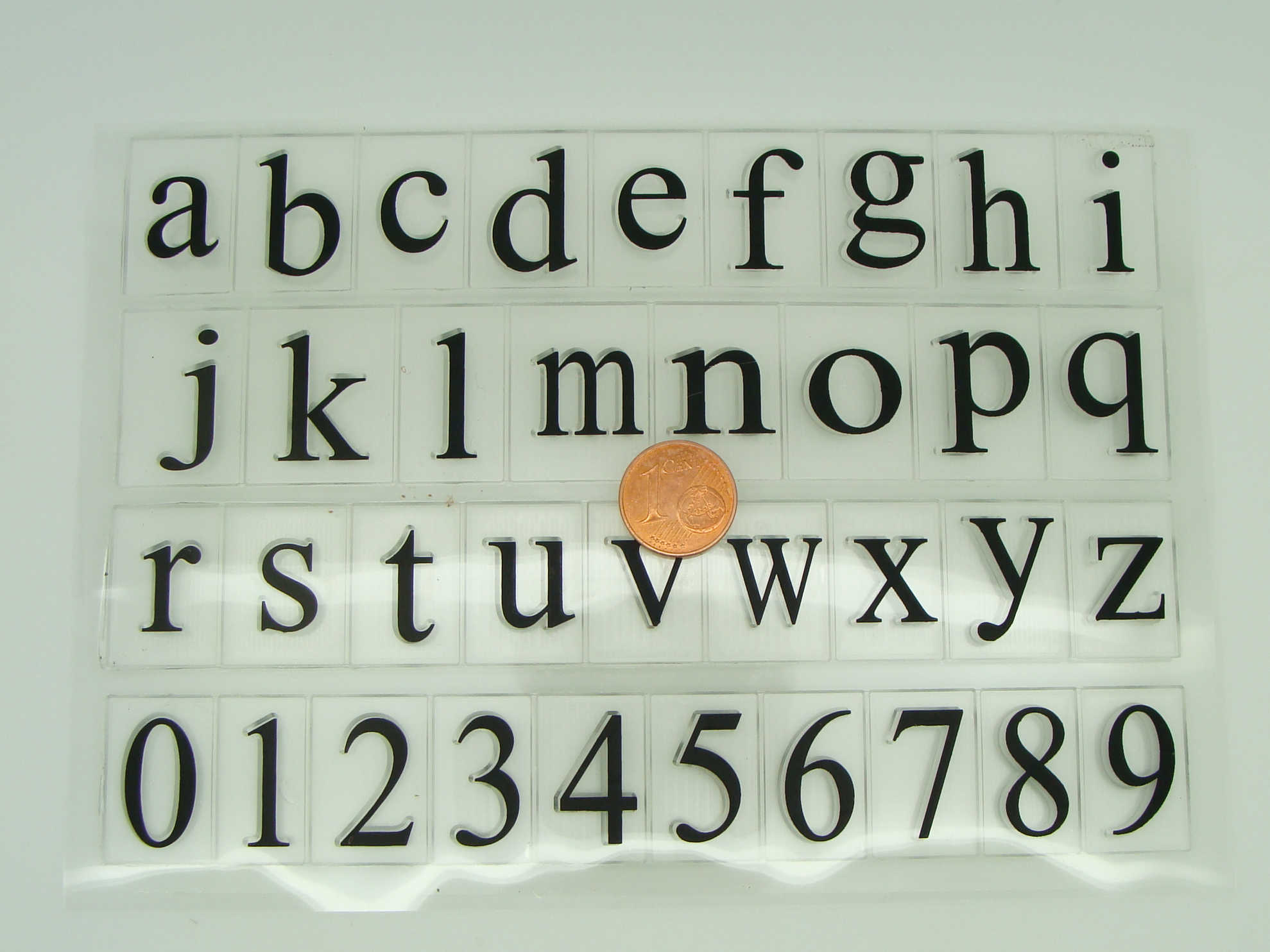 tampon clear stamp alphabet minuscule