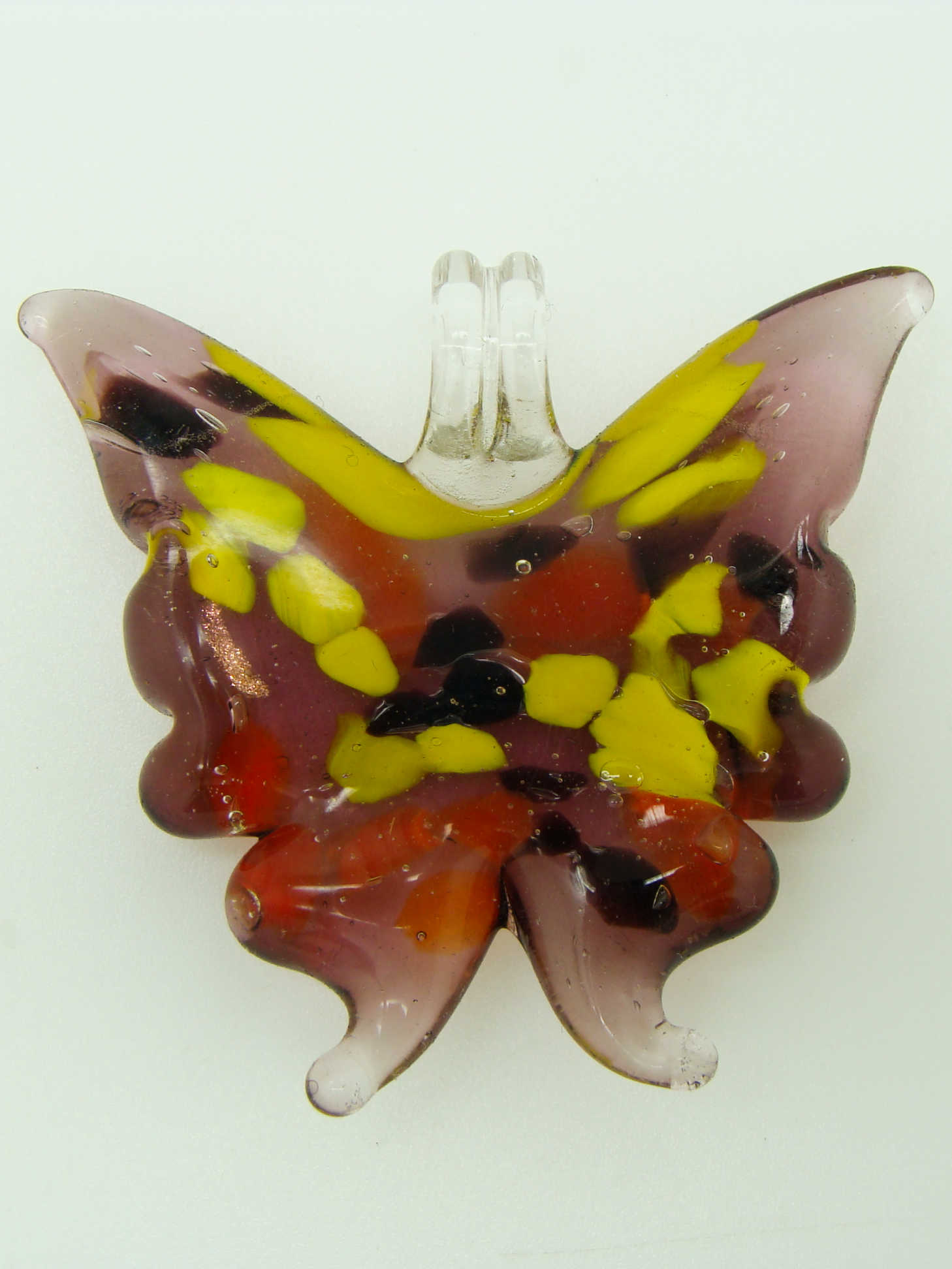 Pend-306-5 pendentif papillon violet multi