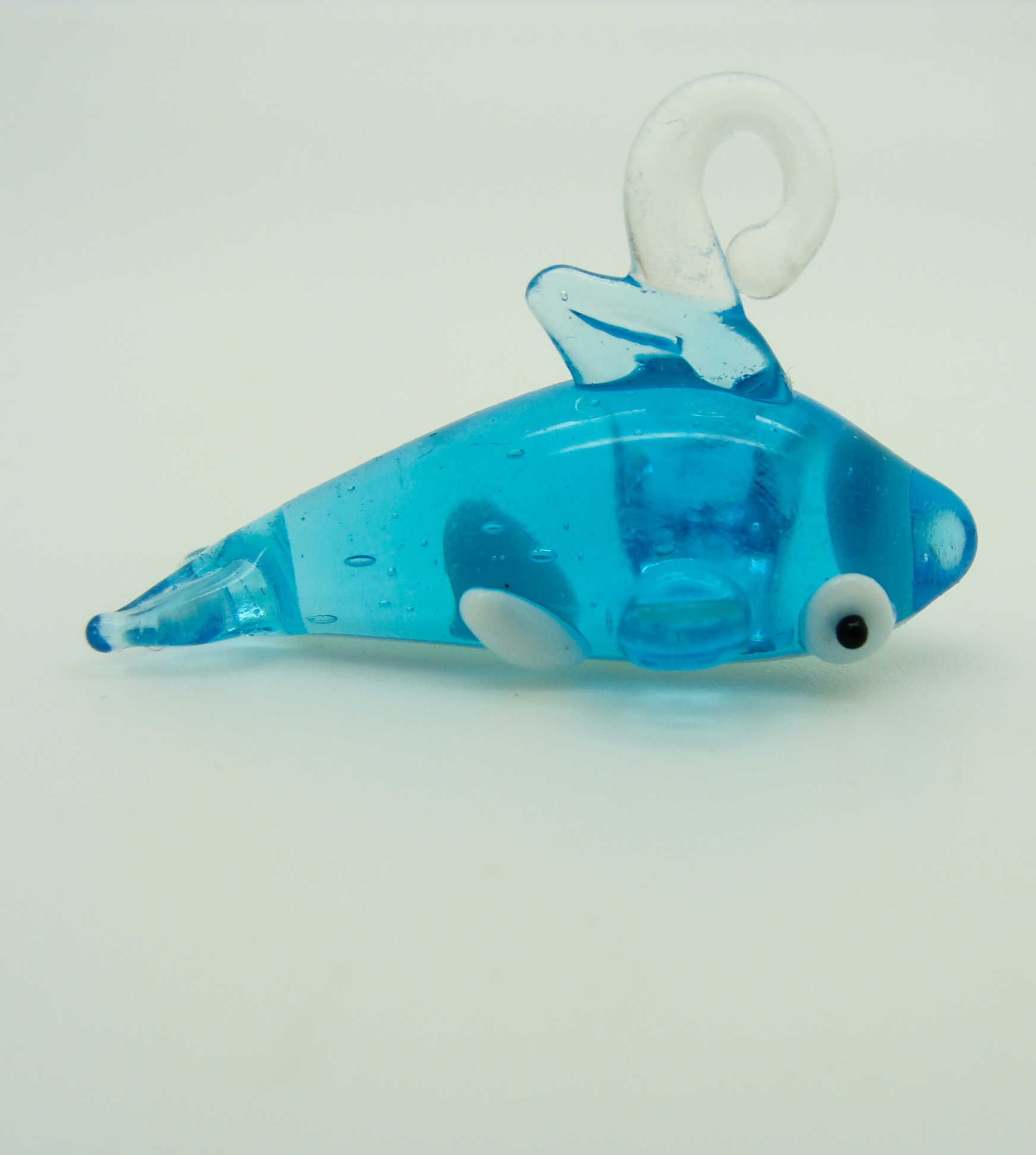 Pend-311-1 pendentif baleine bleue lampwork