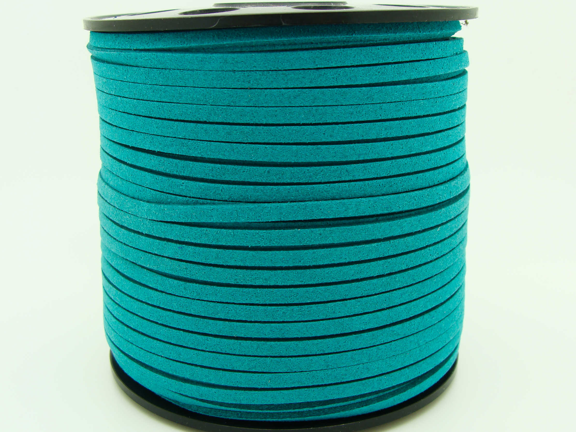 suedine bleu turquoise plat 3mm