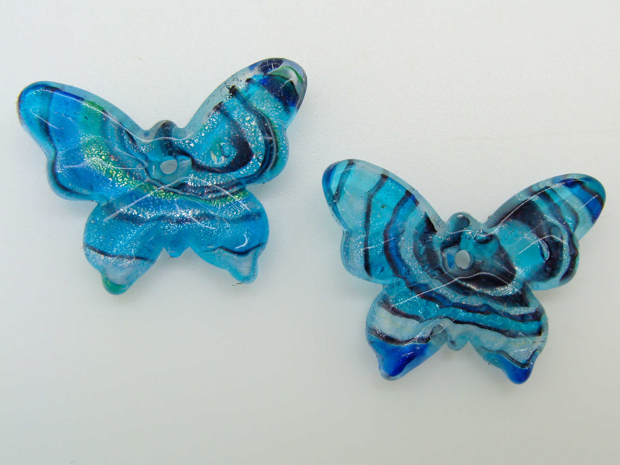 Pend-312-3 mini pendentif papillon bleu