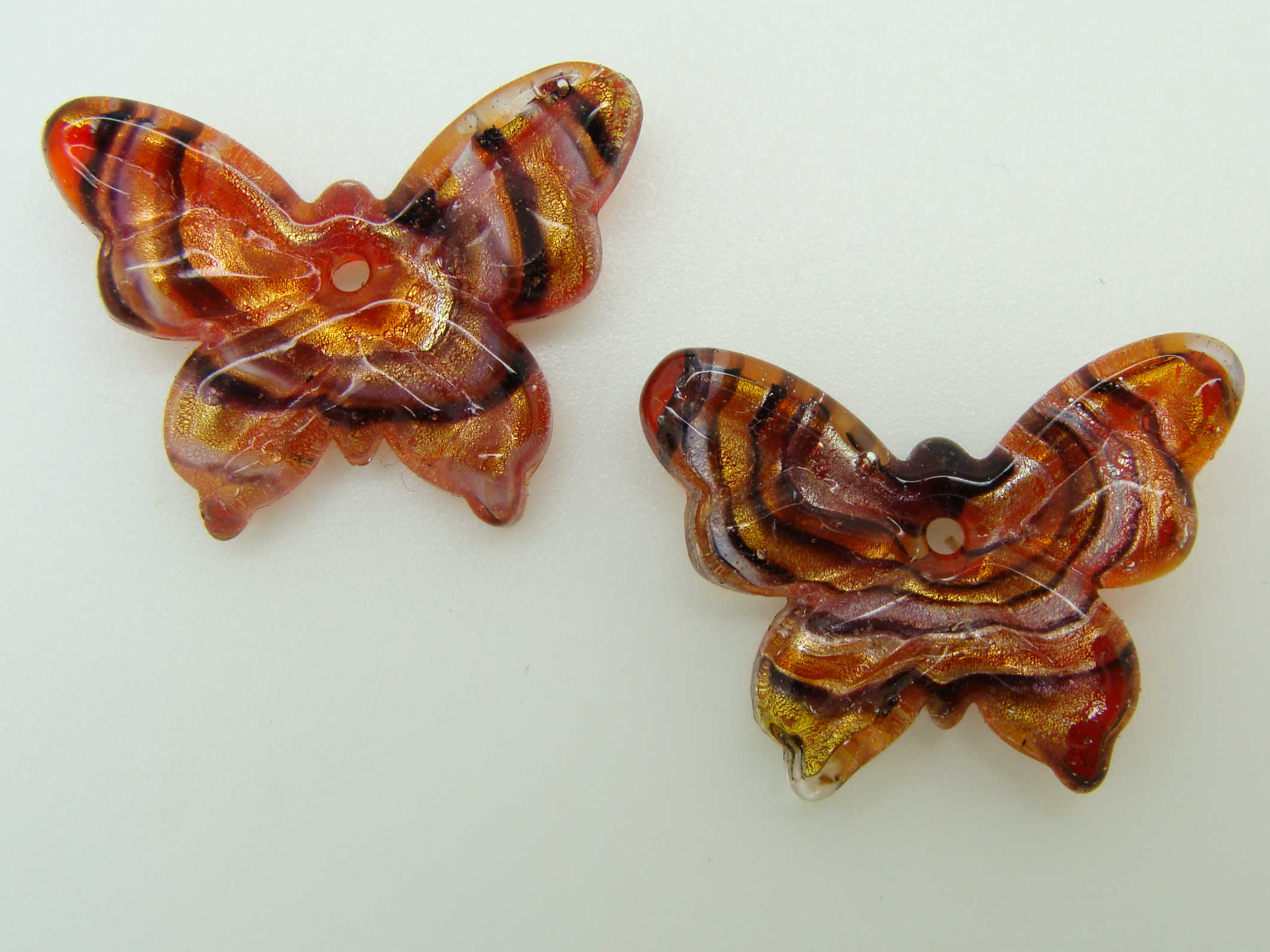Pend-312-7 mini pendentif papillon rouge