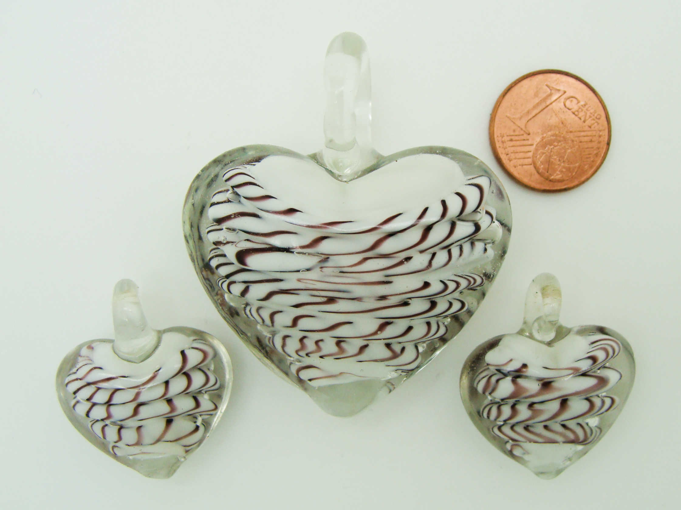 Pend-328-1 pendentif coeur blanc