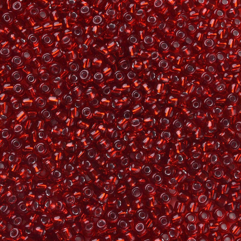 rocaille perle TA rouge verre 4mm