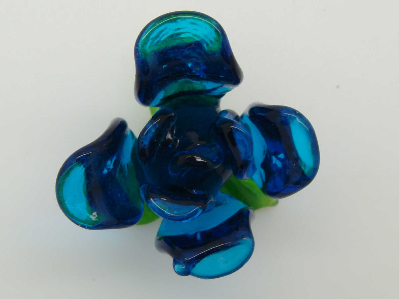 Pend-361-1 pendentif fleur bleu