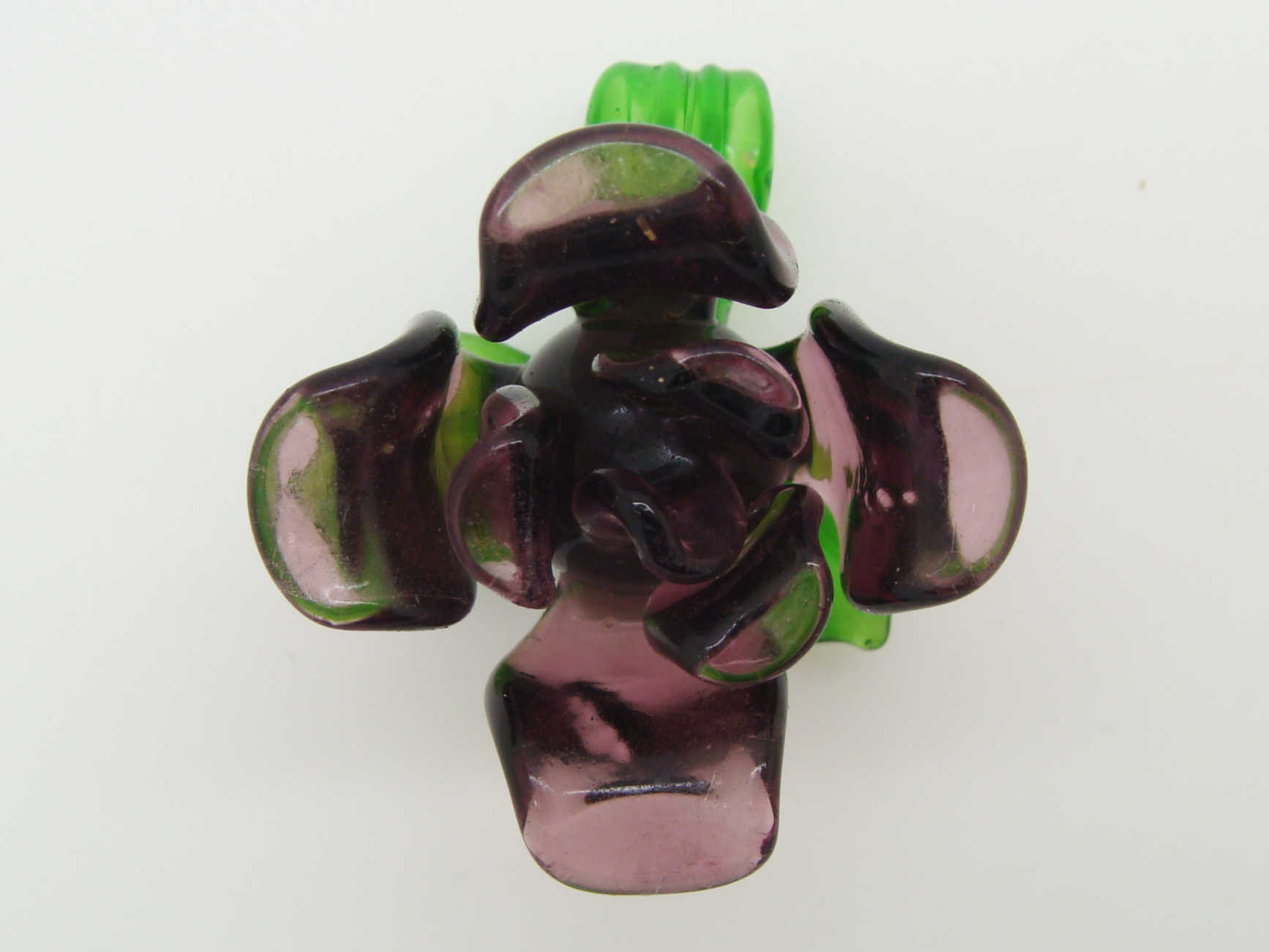 Pend-361-6 pendentif fleur violet