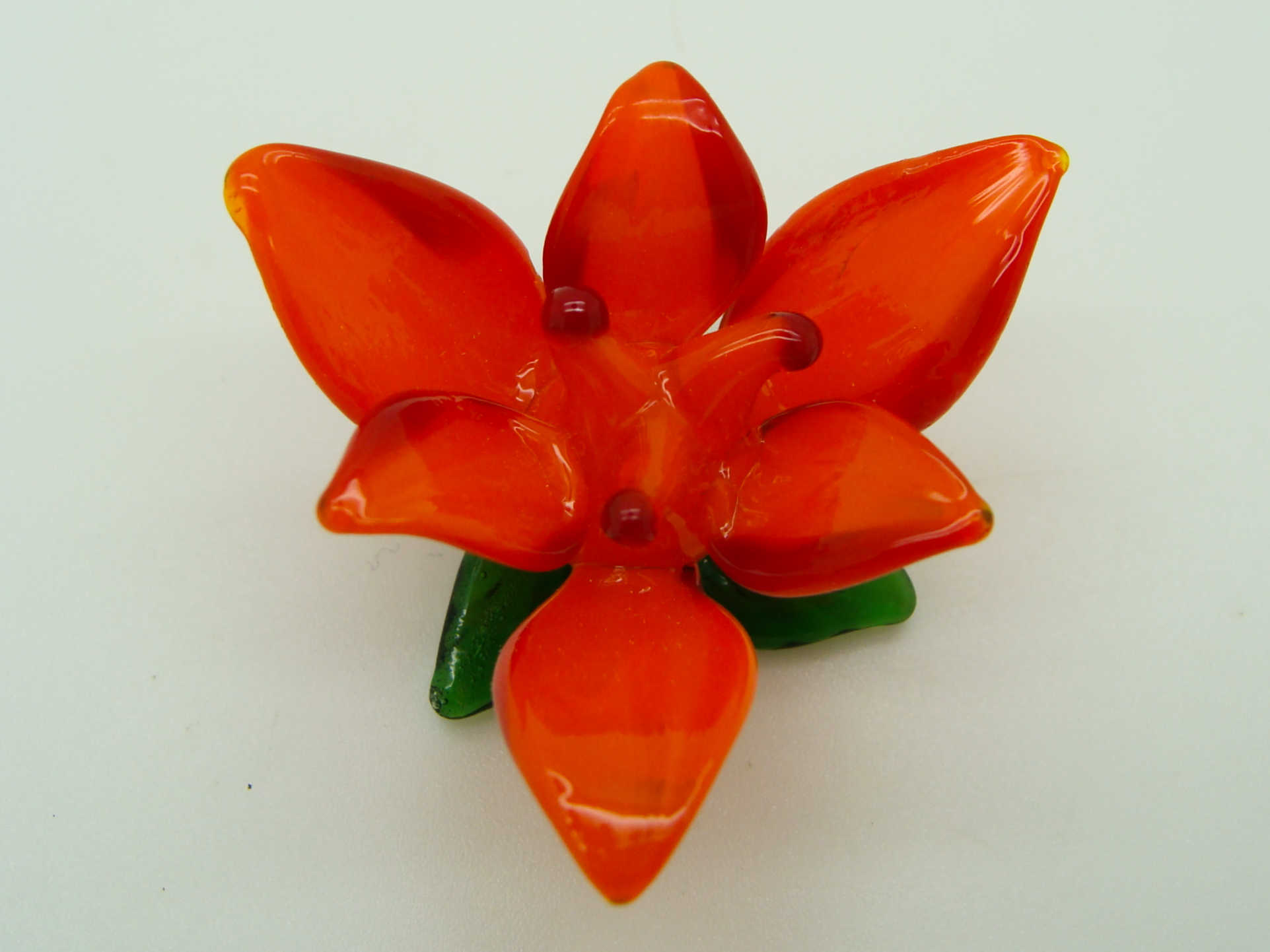 Pend-362 pendentif fleur orange