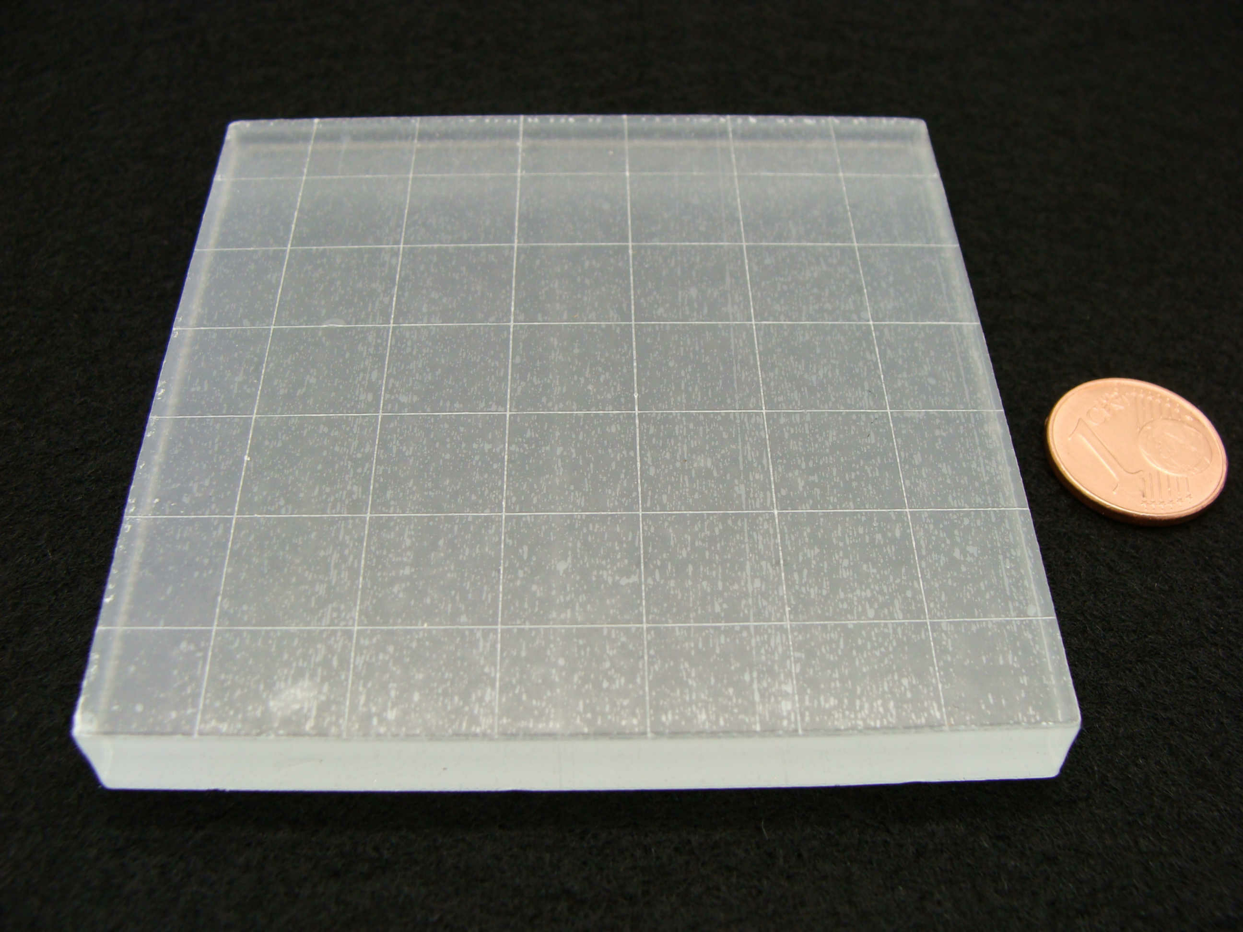 support tampon 7x7cm quadrille