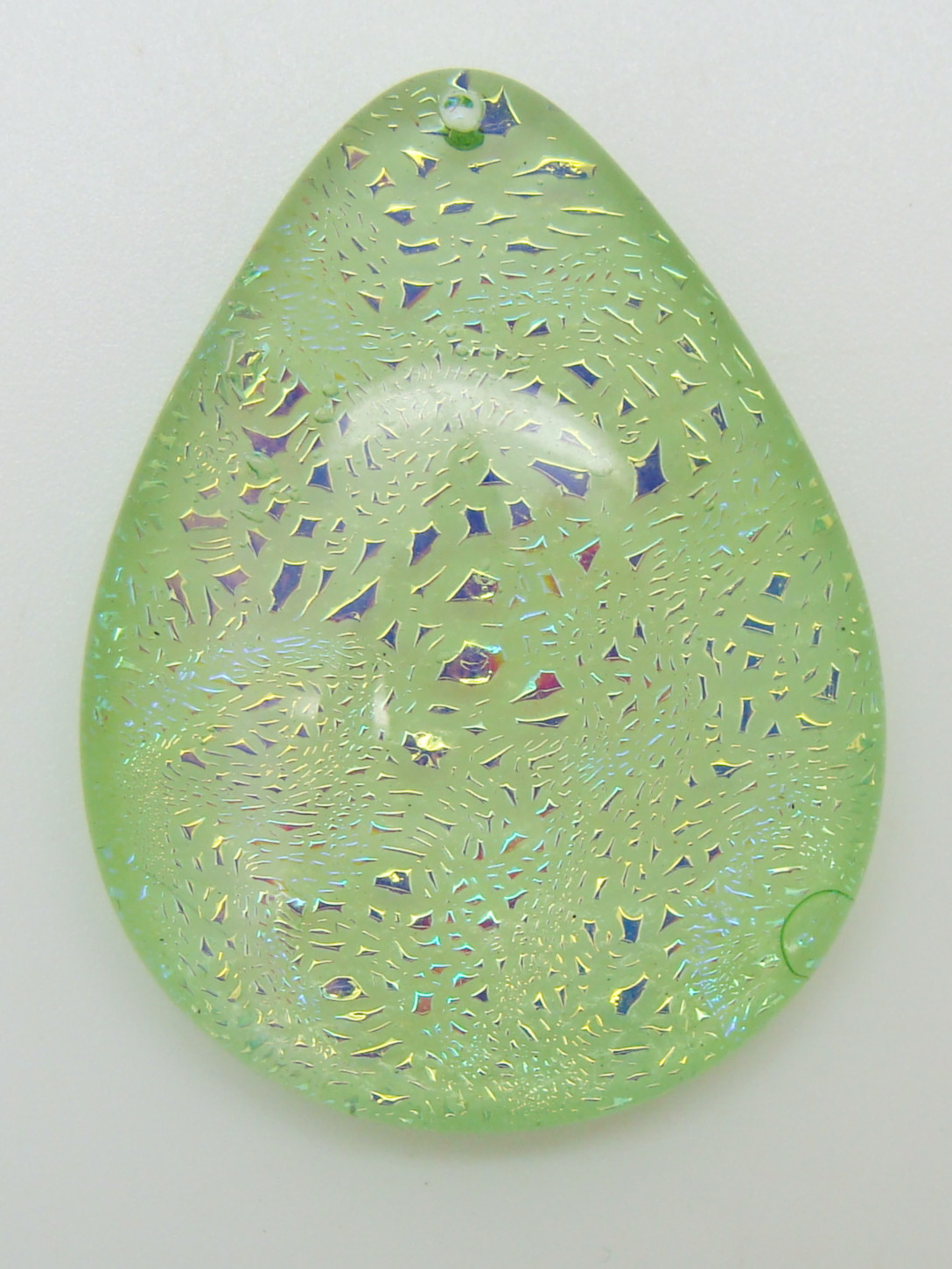 Pend-dichr-03 pendentif goutte vert