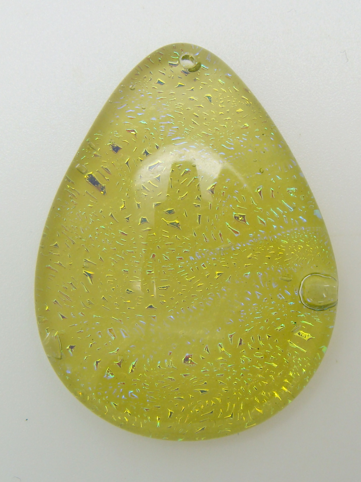 Pend-dichr-04 pendentif goutte vert