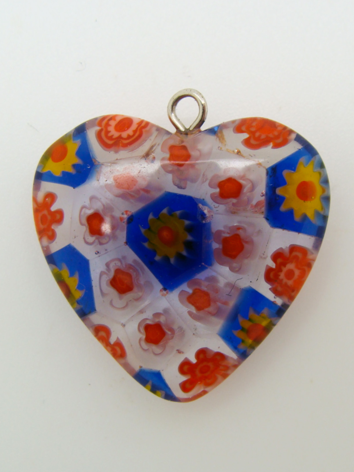 Mille-coeur-02 pendentif coeur millefiori verre
