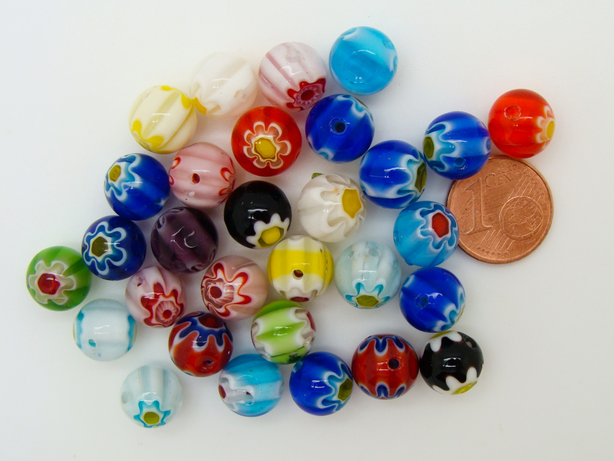 perle millefiori 10mm