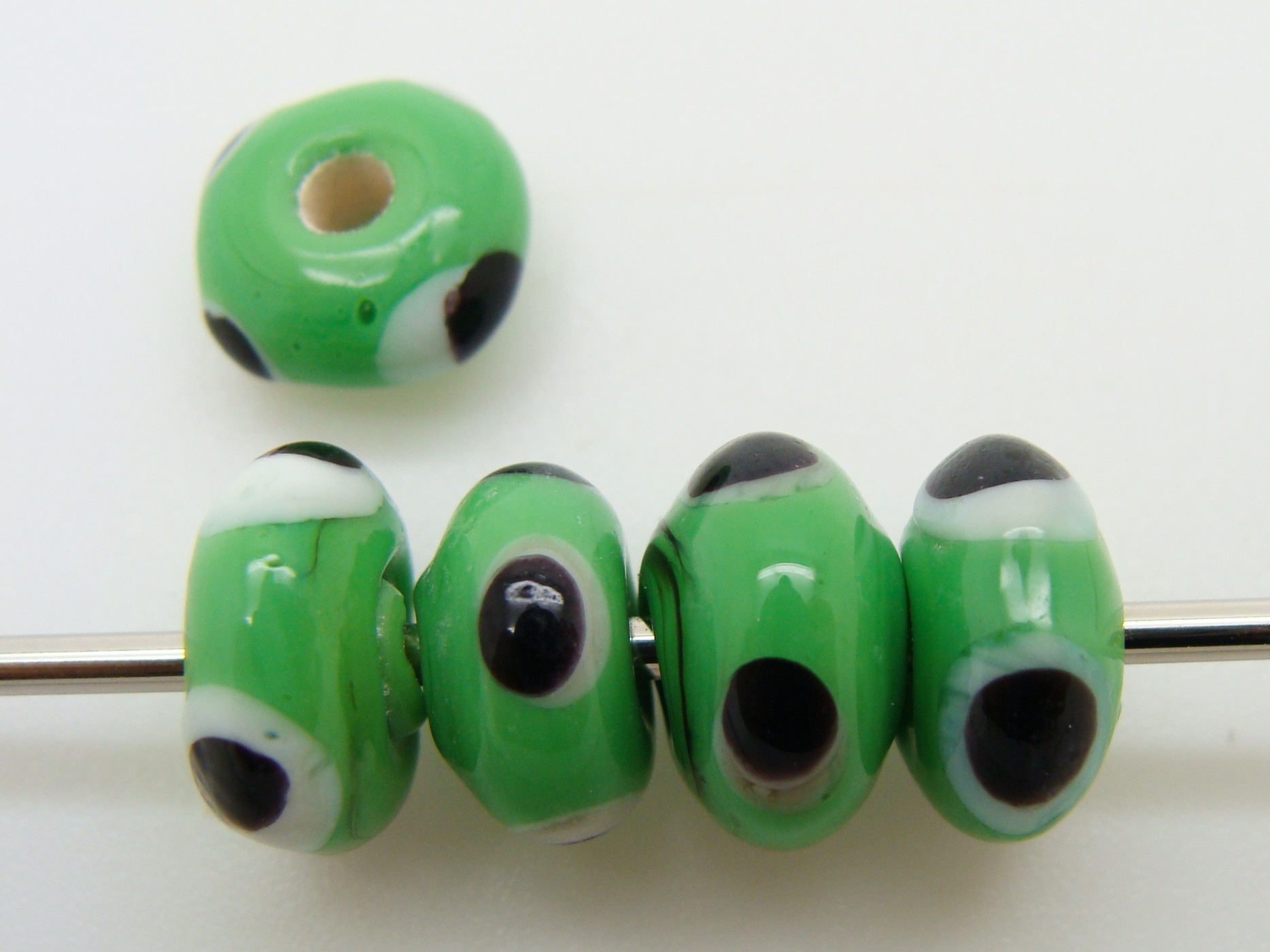 PV-lamp-72 perle verre vert