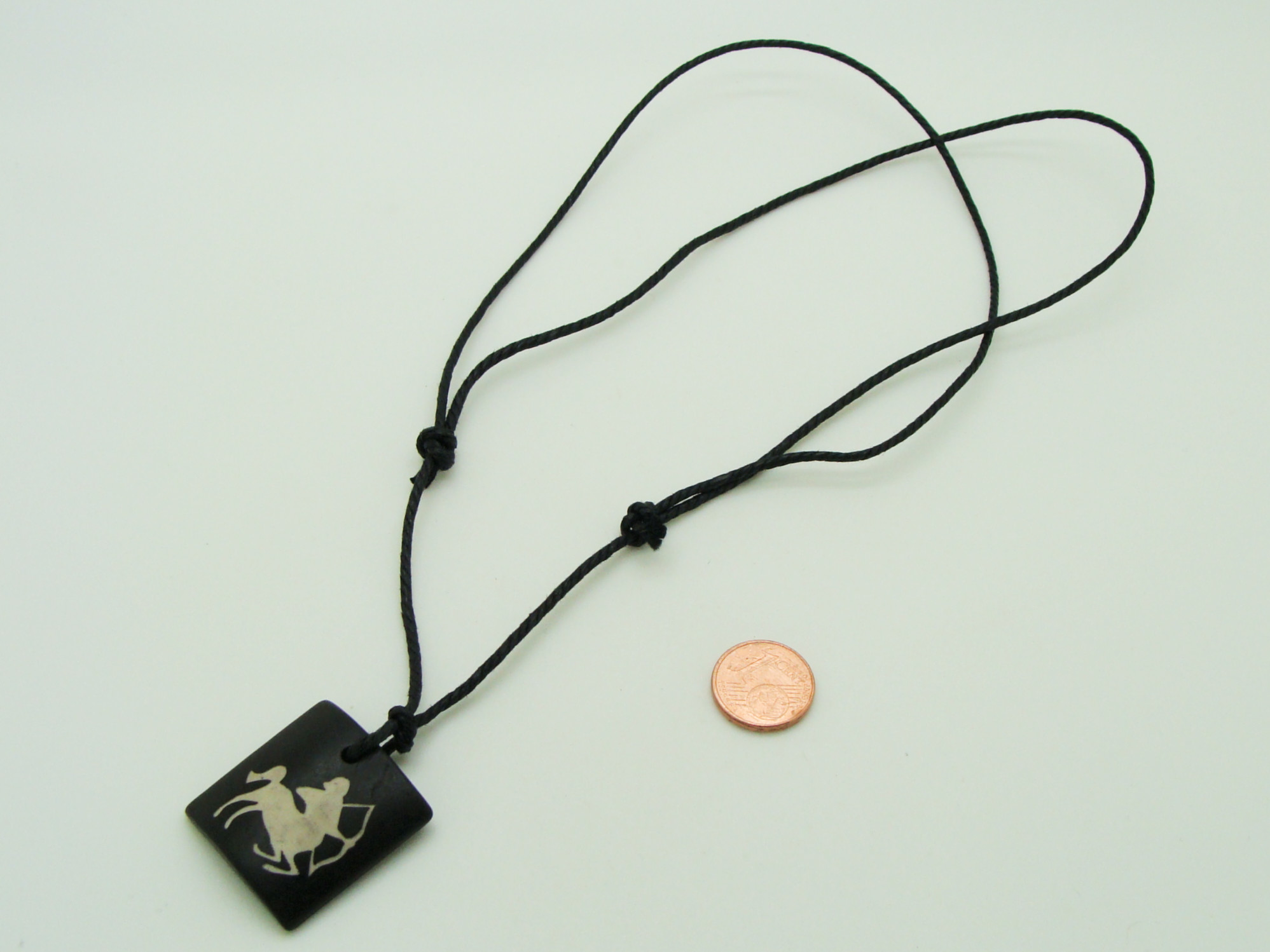 Pend-bois-sagittaire pendentif collier bois signe zodiaque