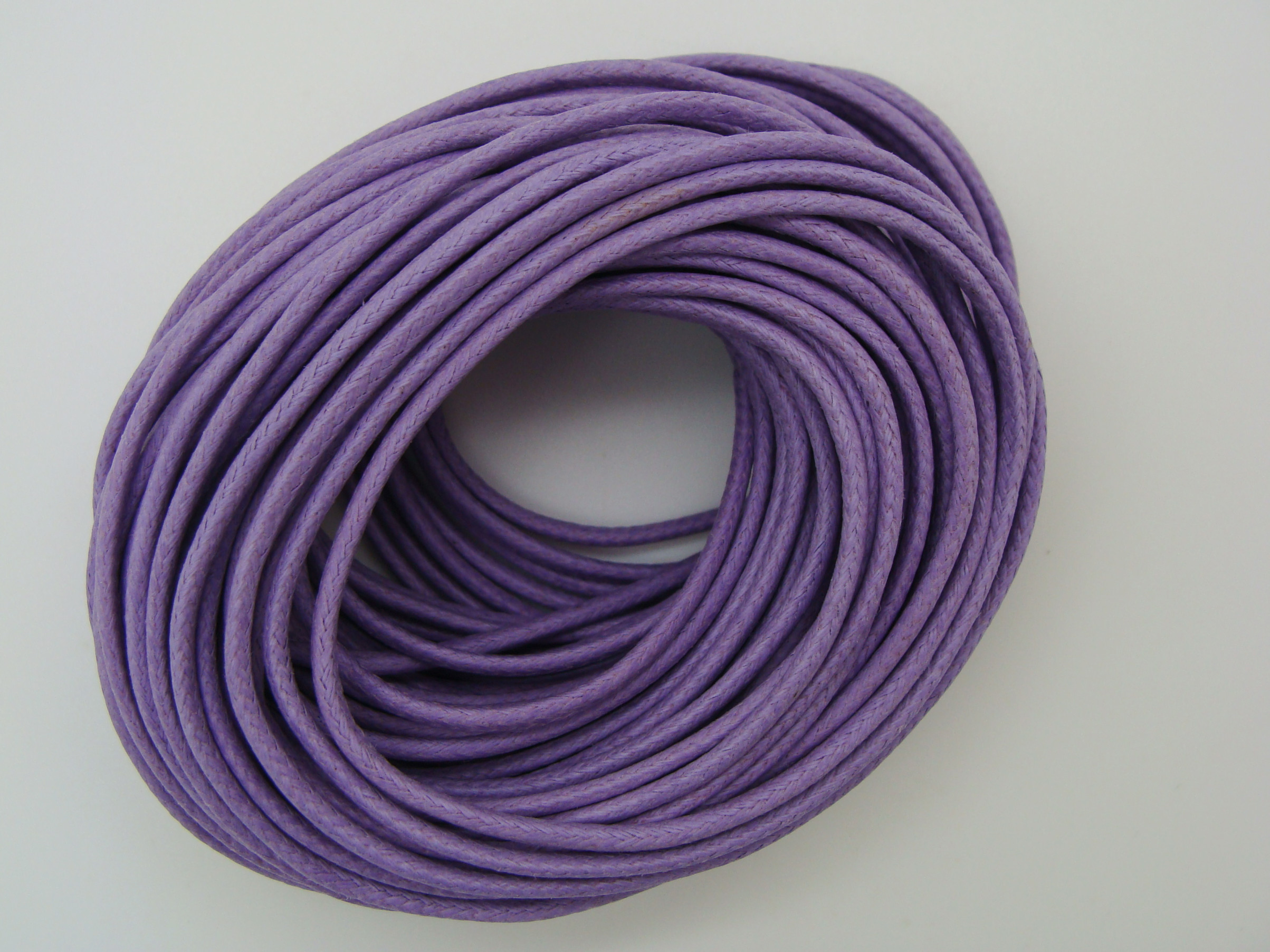 fil coton cire 2mm violet p1