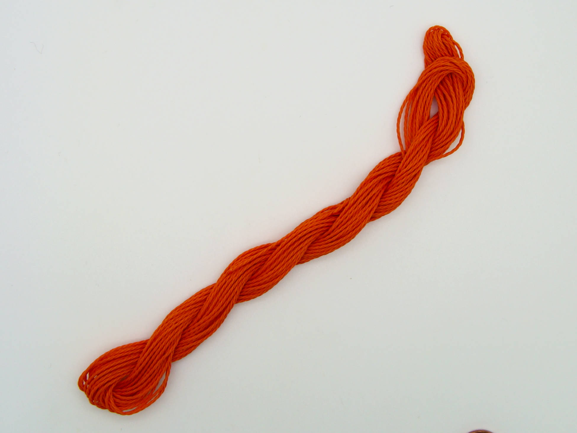 fil polyester cire 1mm orange
