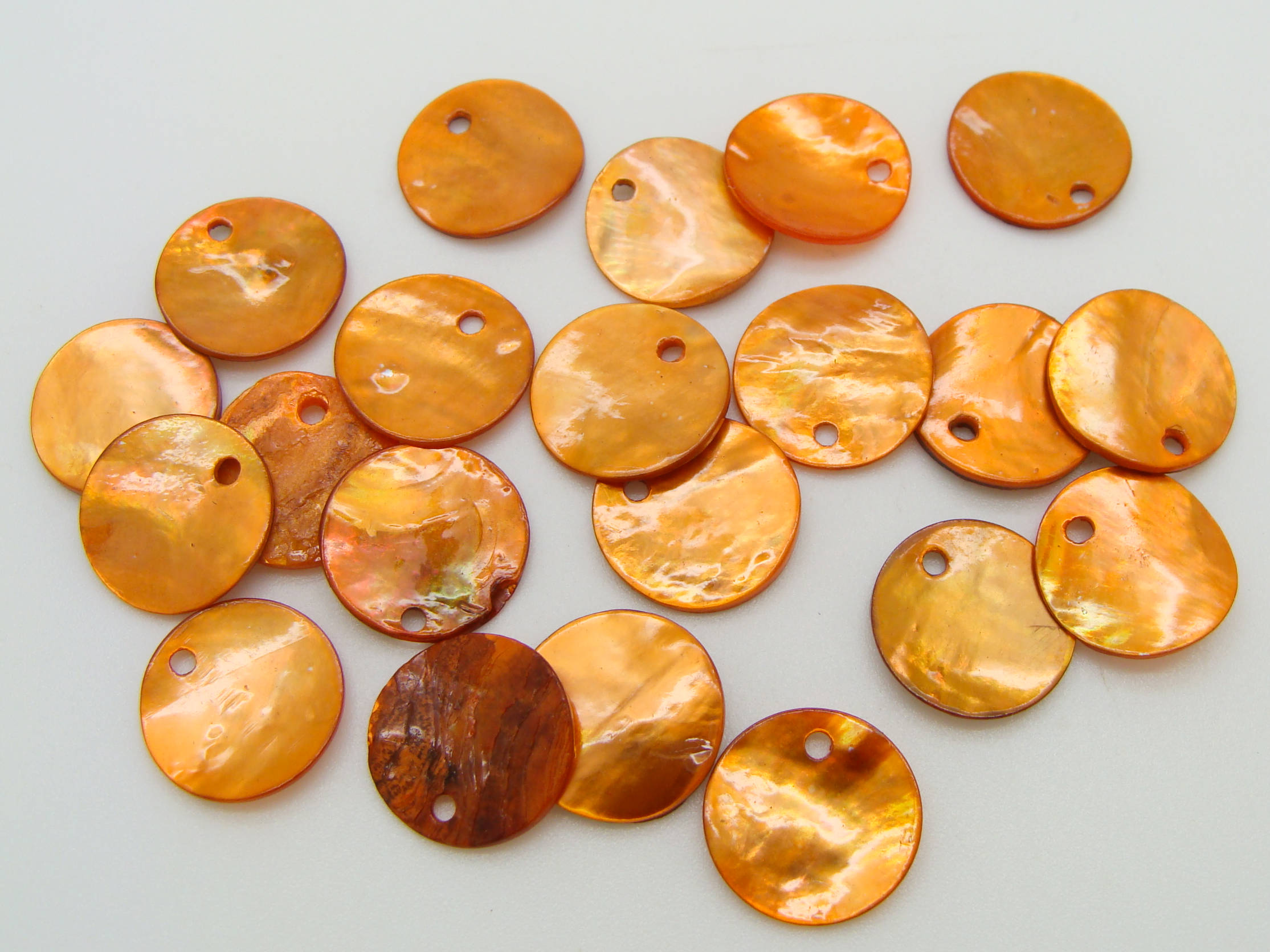 PN19 sequin nacre 12mm orange