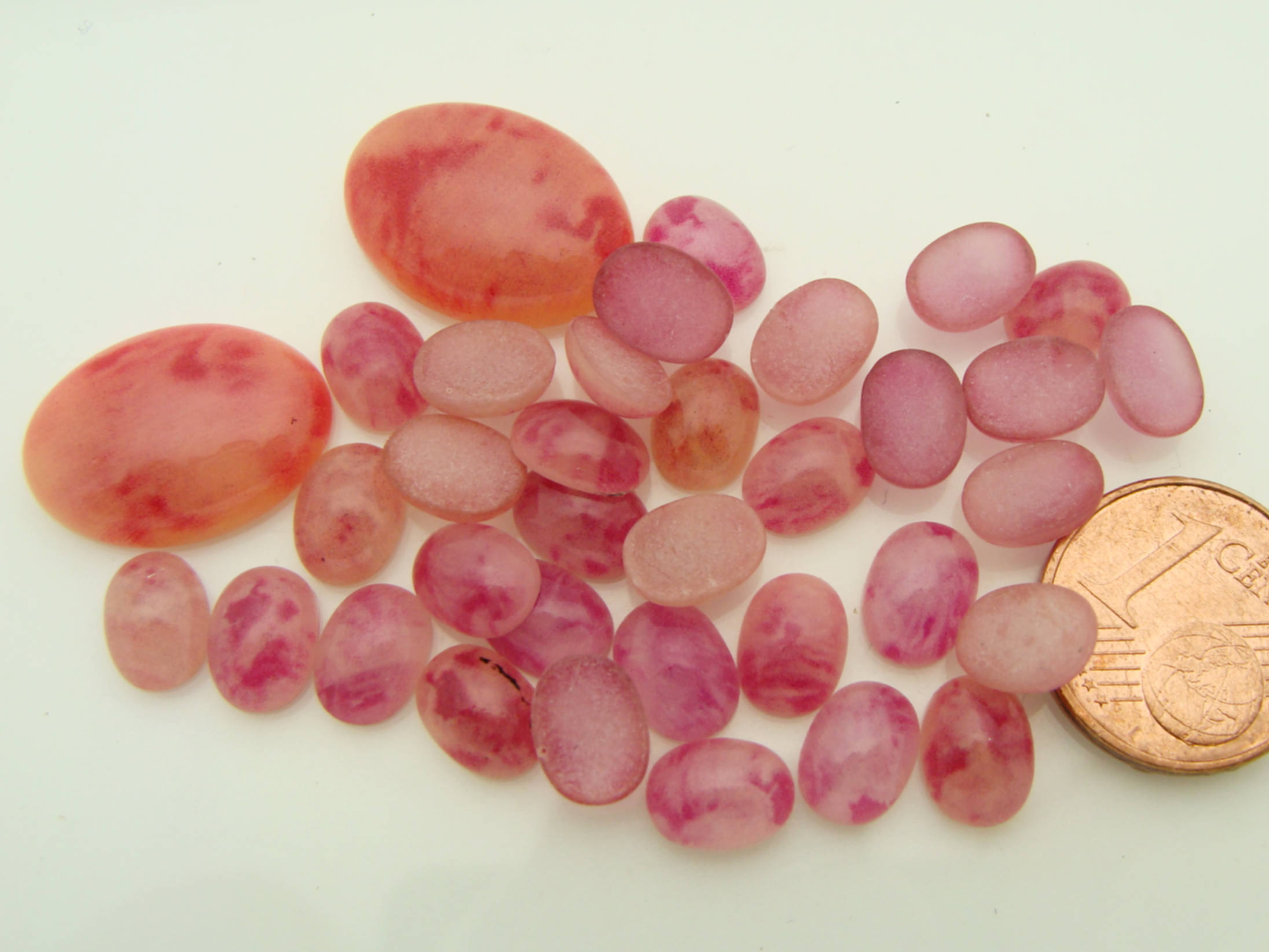 cab-lot17 cabochon rose
