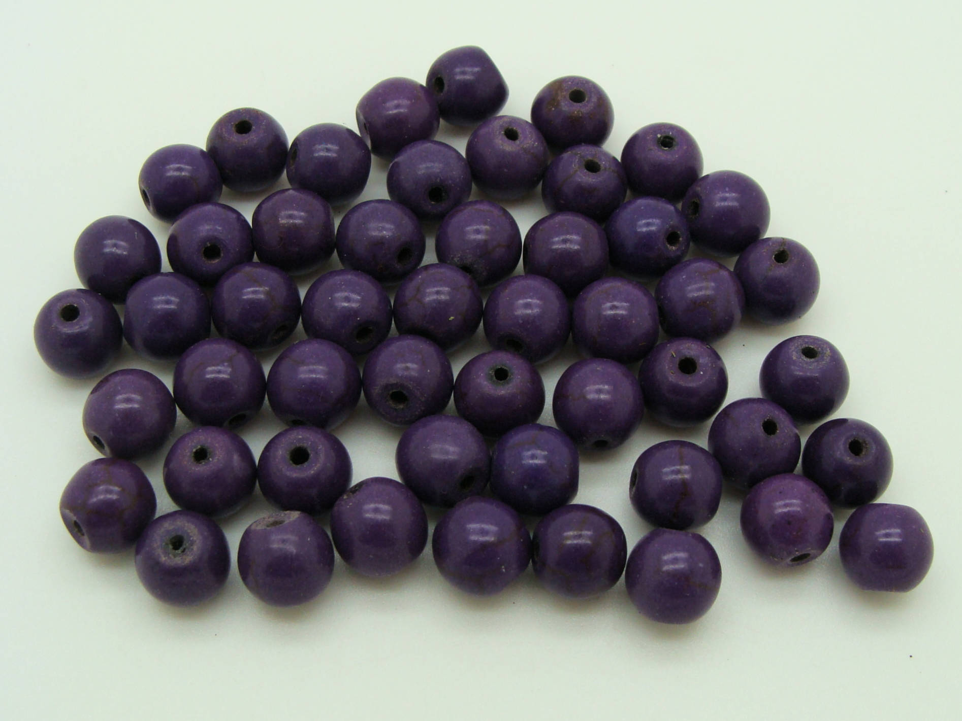PIER98 perle pierre ronde 8mm violet