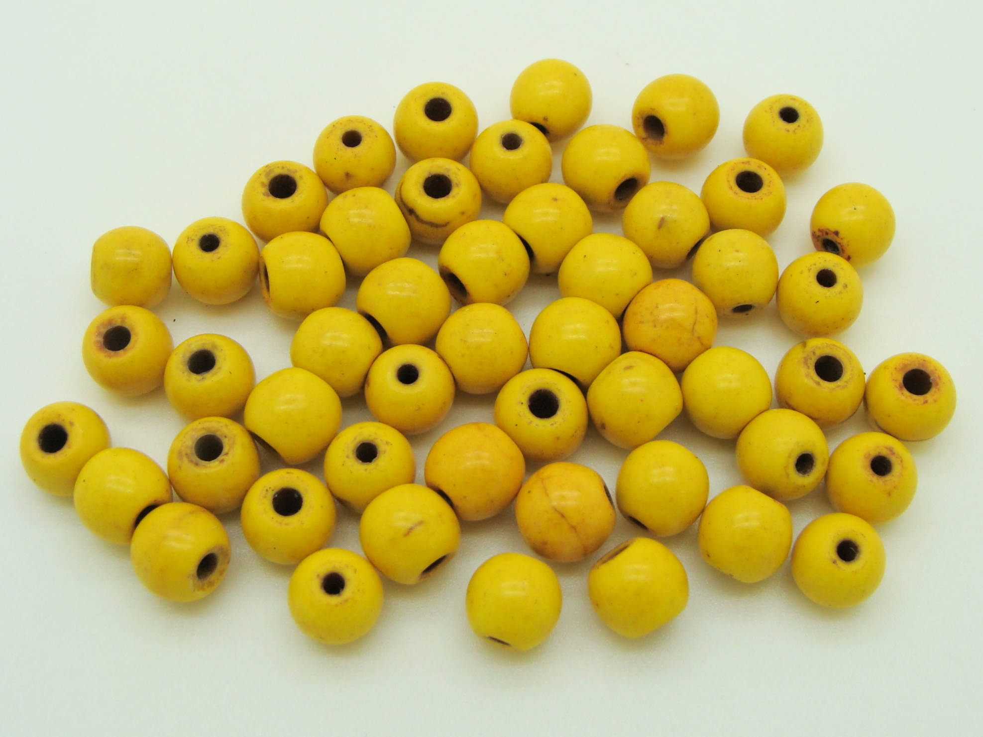 PIER25 perle pierre ronde 8mm jaune