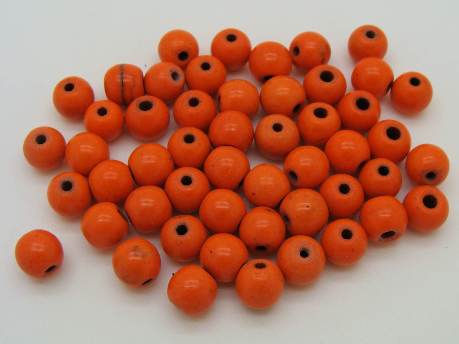 PIER26 perle pierre ronde 8mm orange