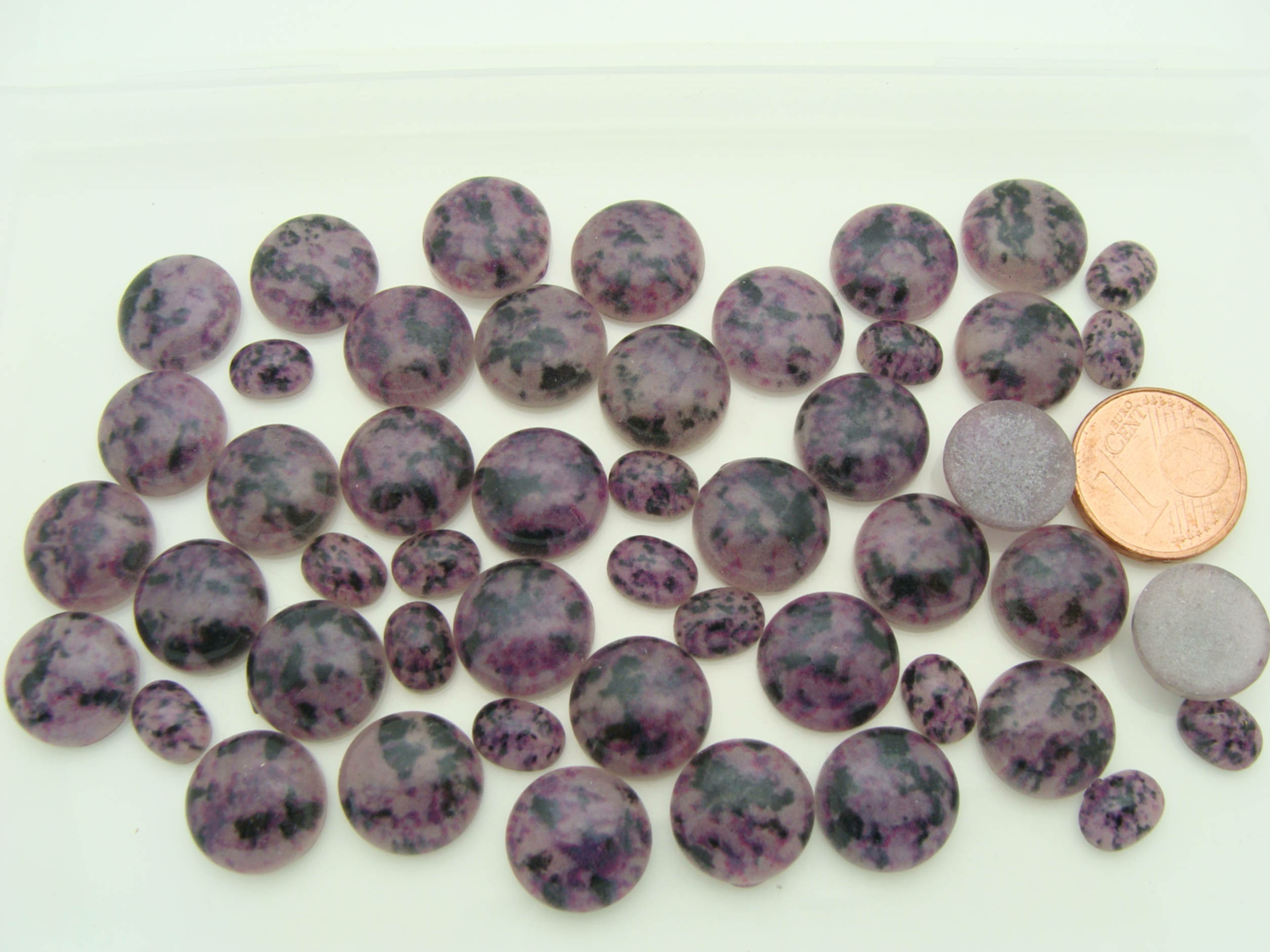 cabochons violets cab-lot31