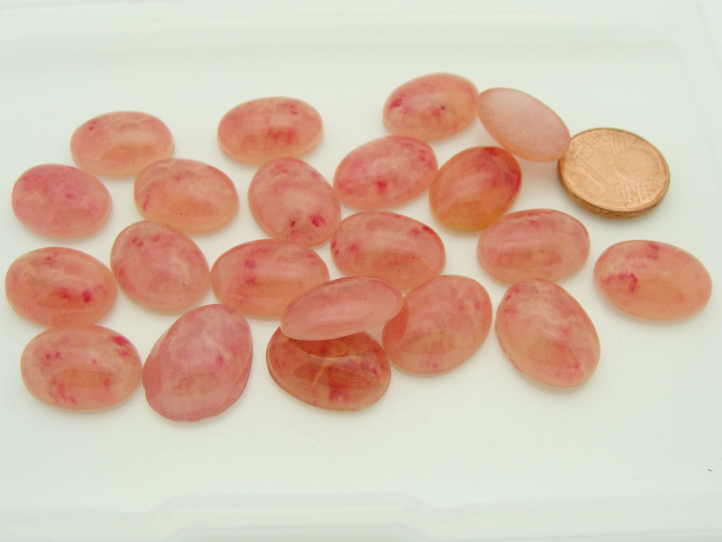 cabochons roses ovales cab-lot33