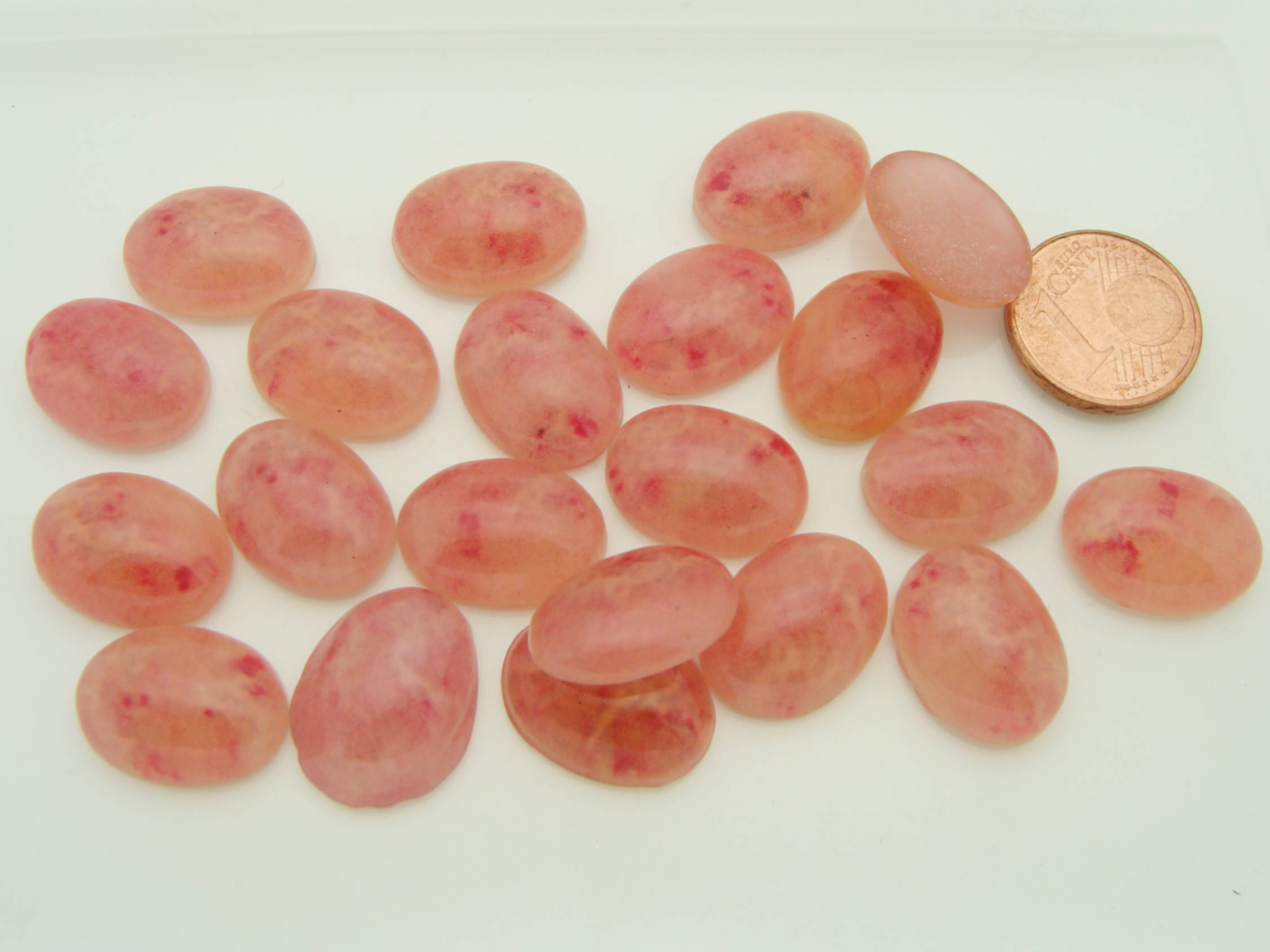 cabochons roses cab-lot33