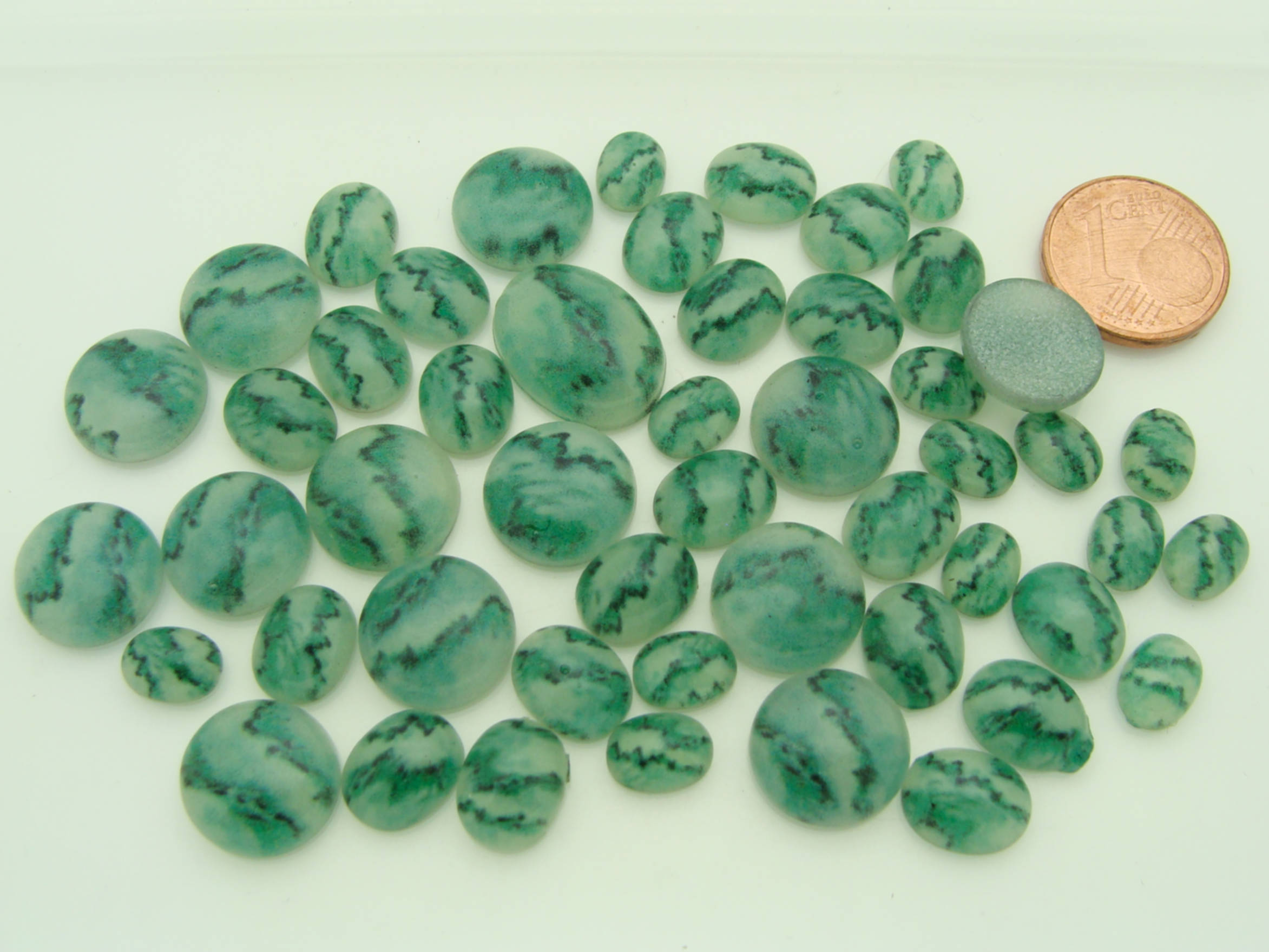 cabochons verts cab-lot37