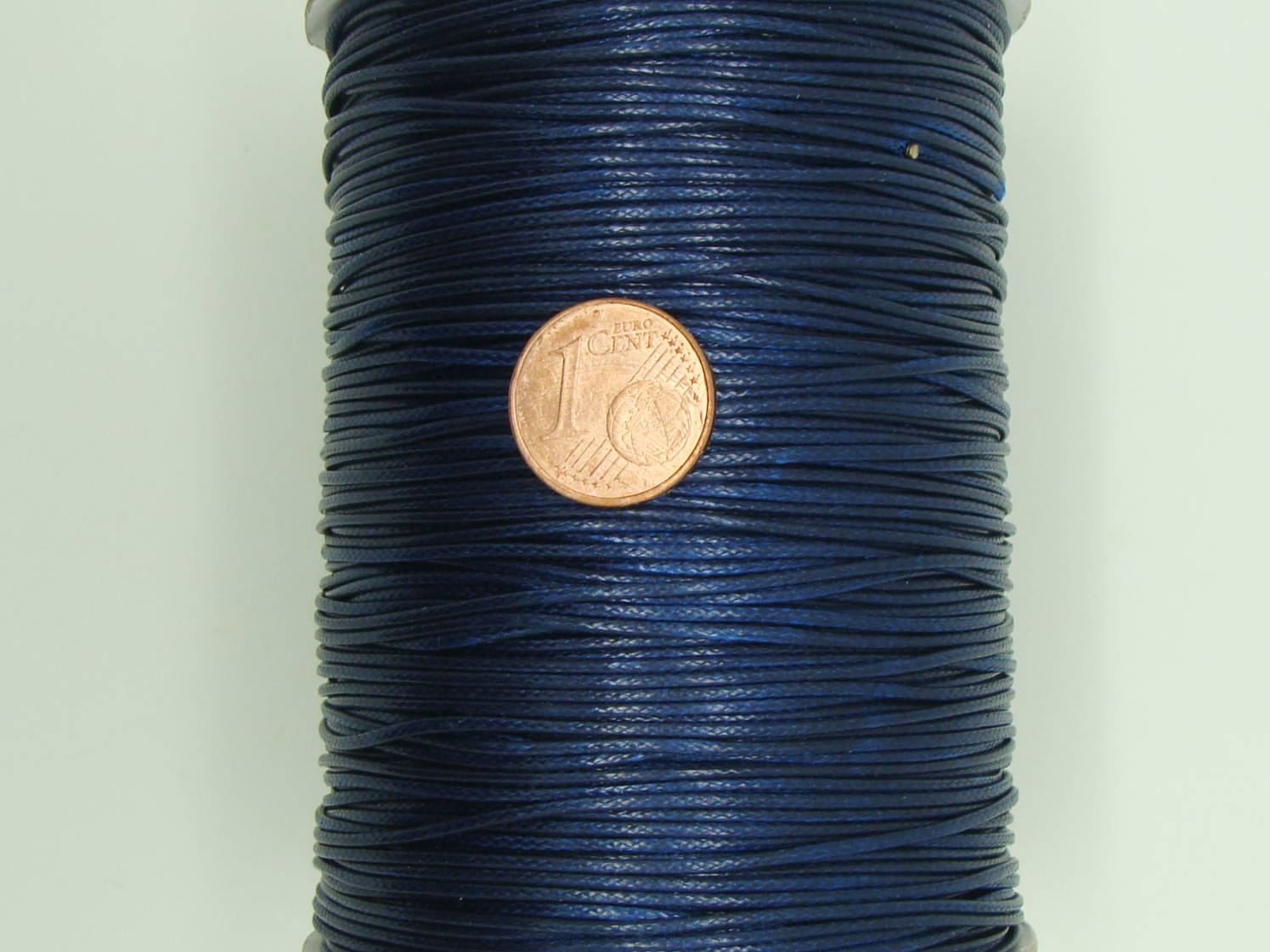 fil polyester 1mm bleu fonce bobine