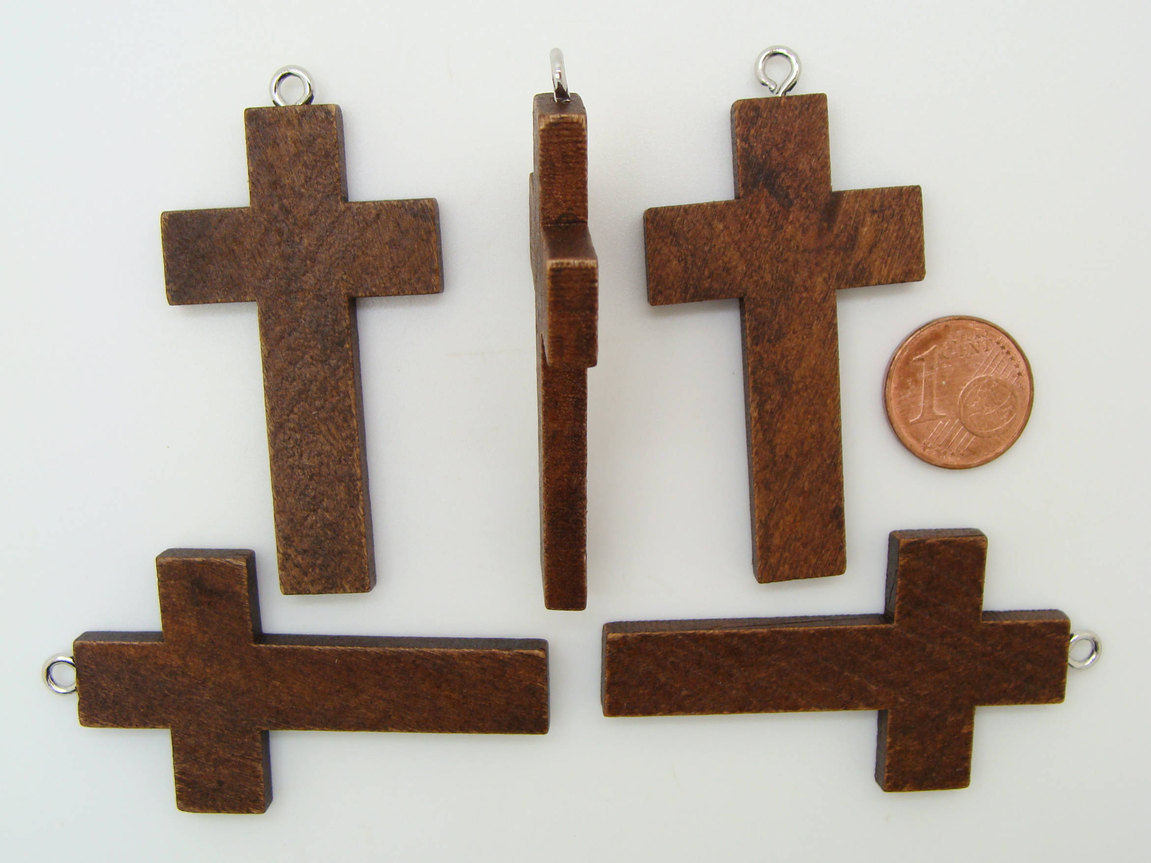 PB48 pendentif croix marron