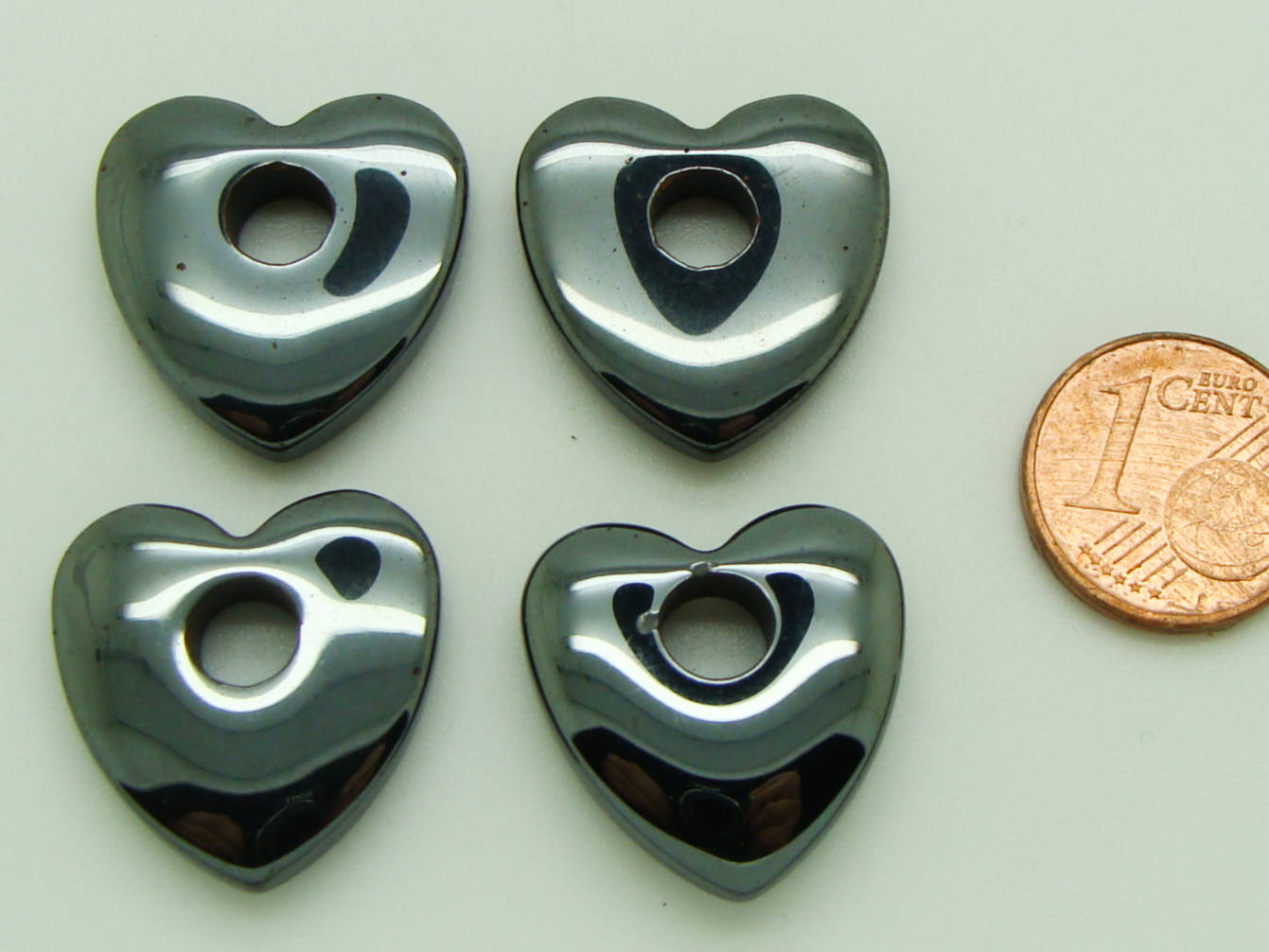pendentif coeur hematite noir PIER101