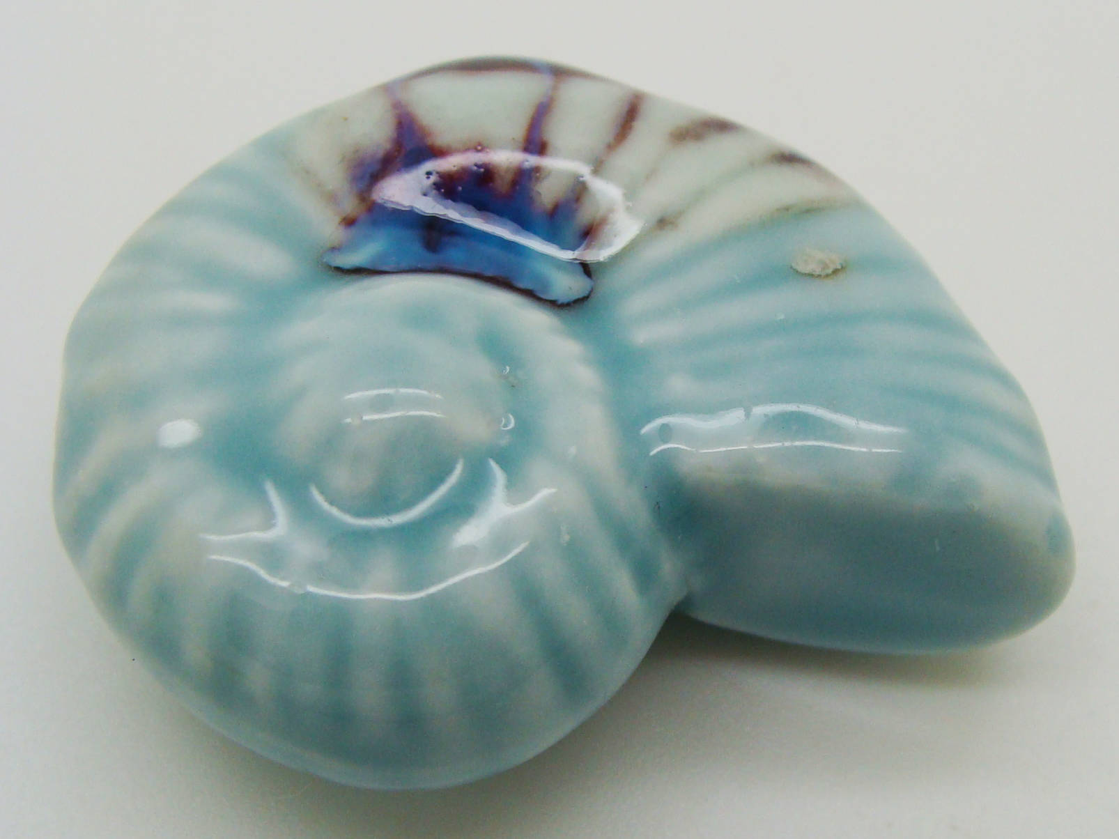 POR-lot06 perle escargot bleu