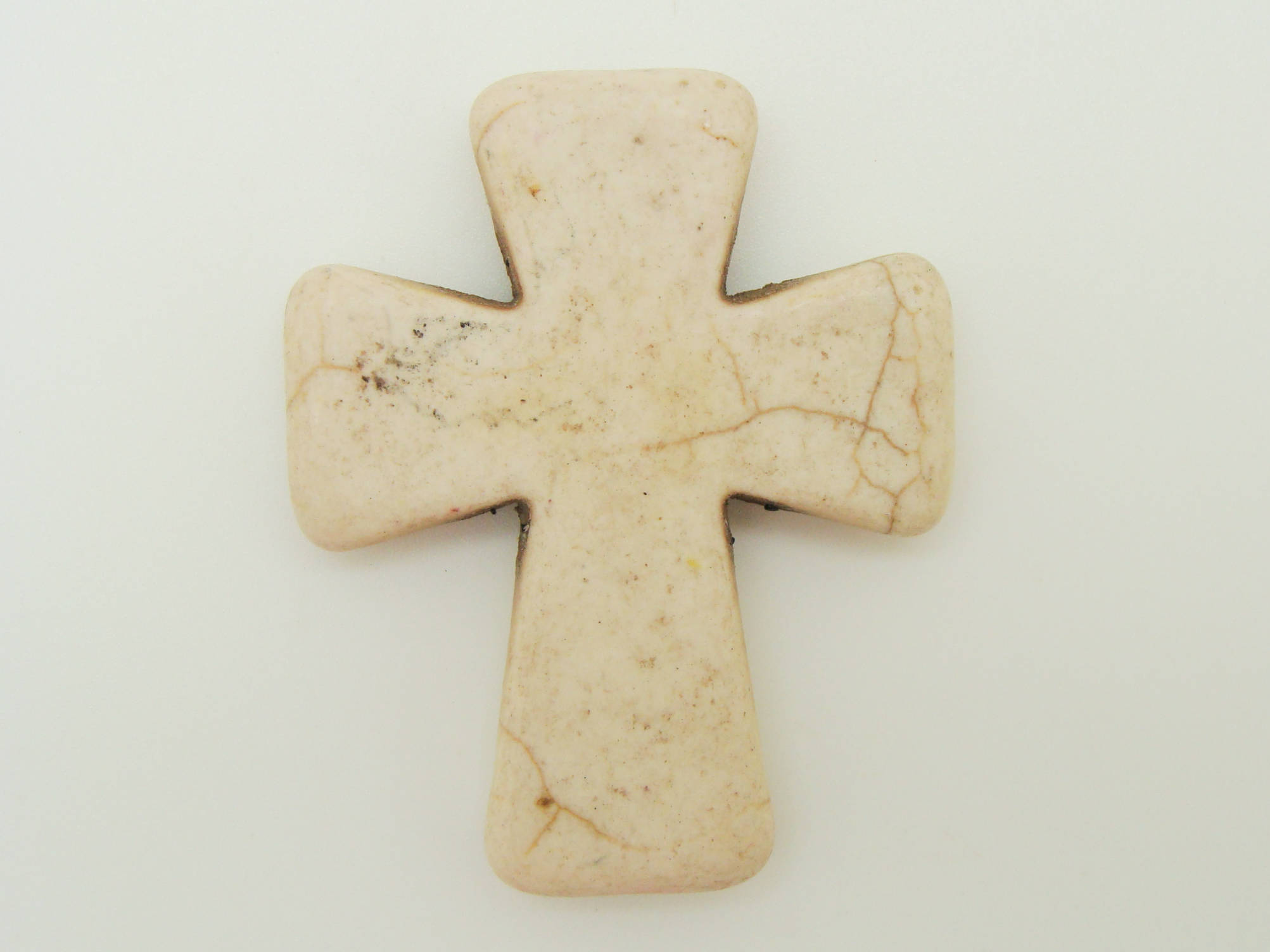 PIER106 pendentif croix creme