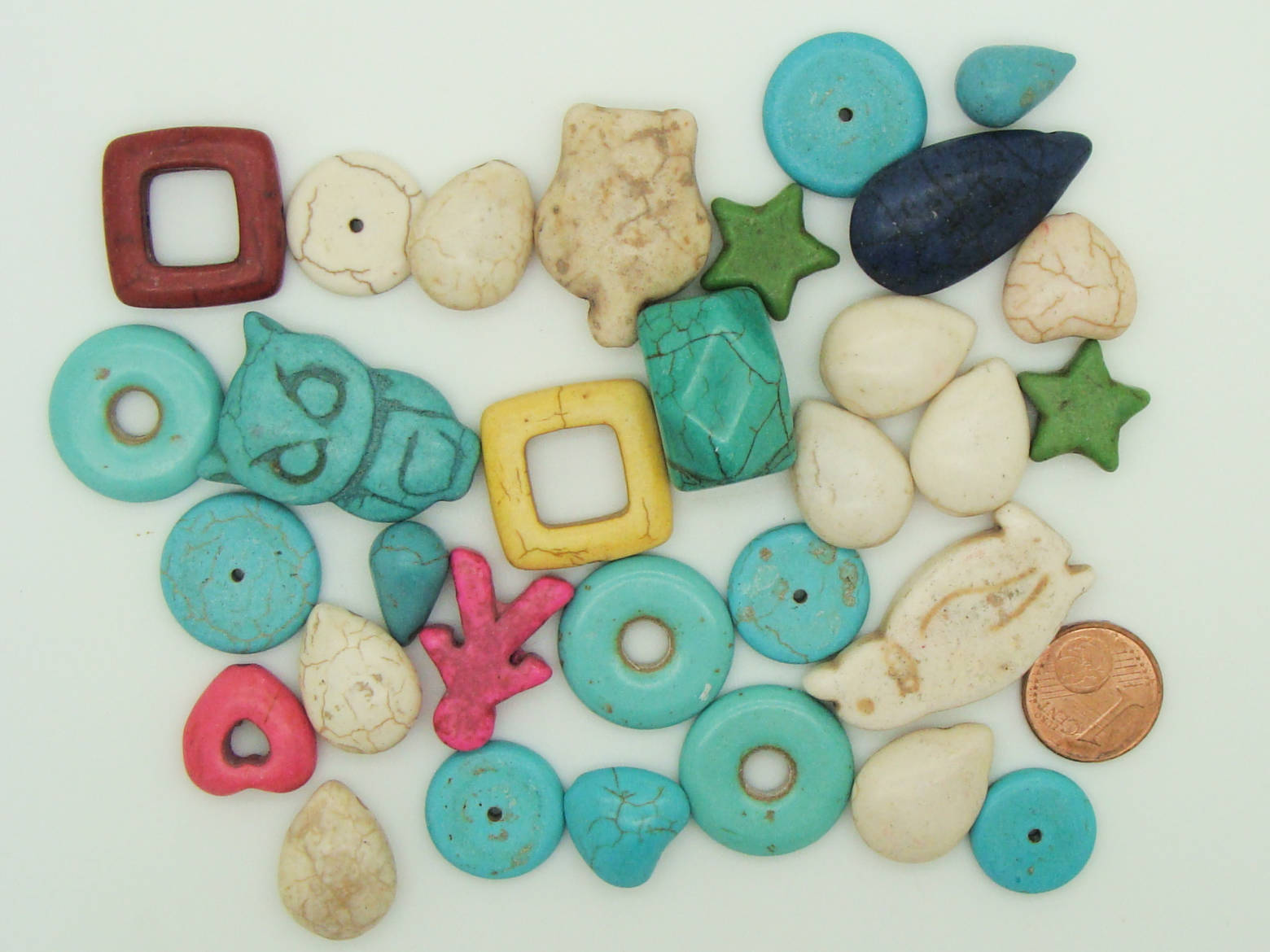 perles turquoise synthetique 75 grammes PIER-75g-lot01