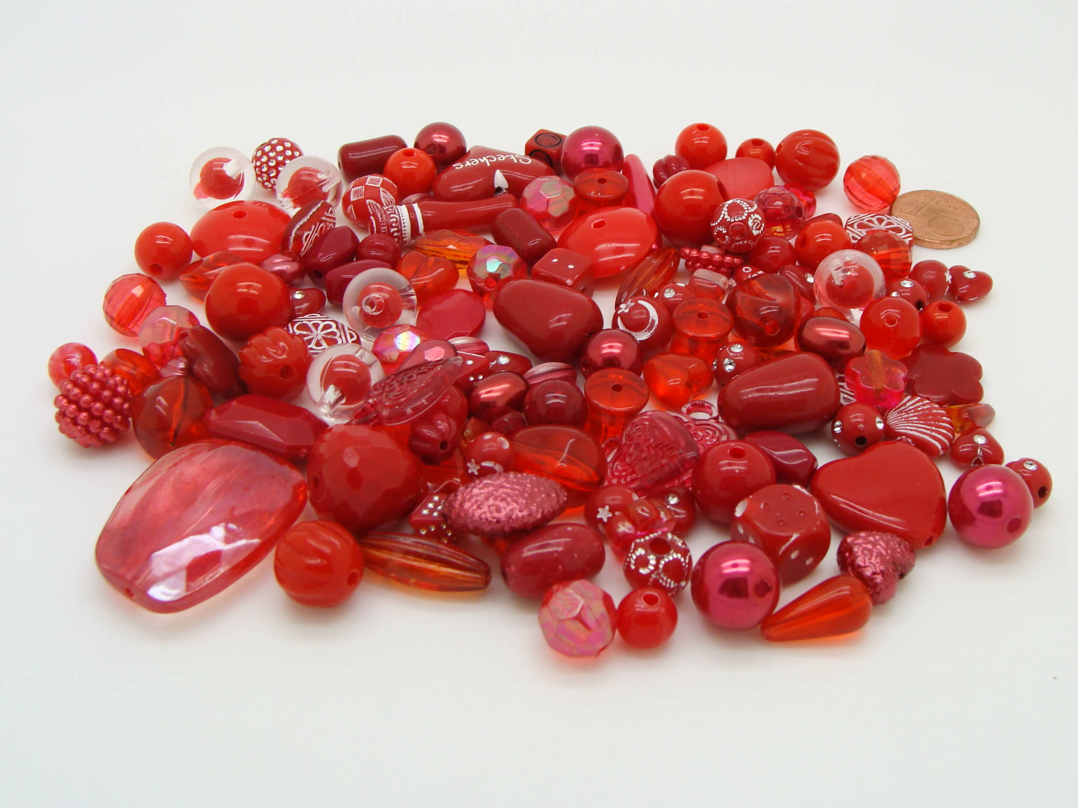 acry-75g-rouge perle rouge acrylique 75 grammes