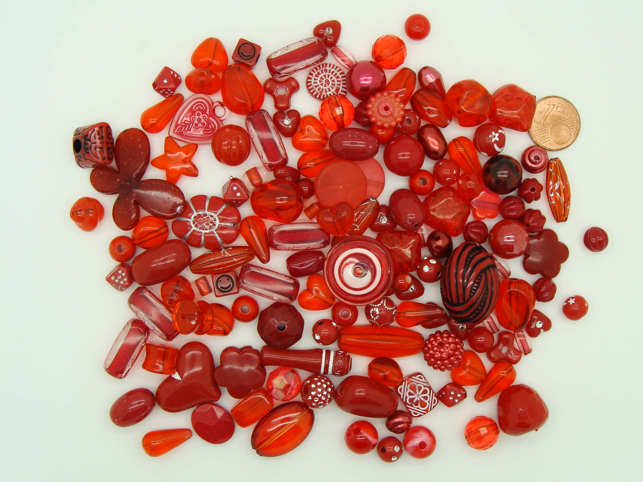 perle rouge acrylique fantaisie acry-75g-rouge