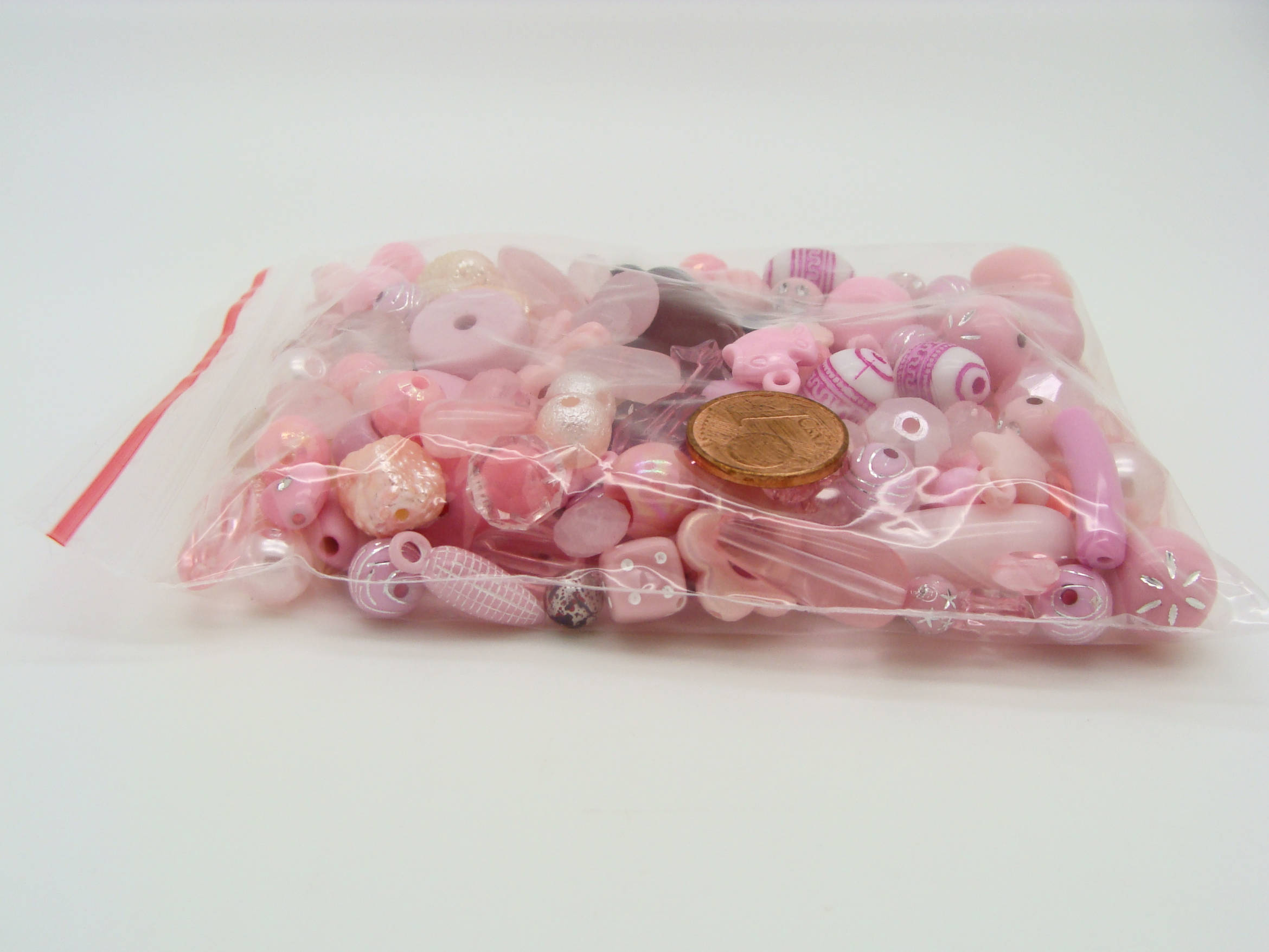 perle rose acrylique divers modeles acry-75g-rose