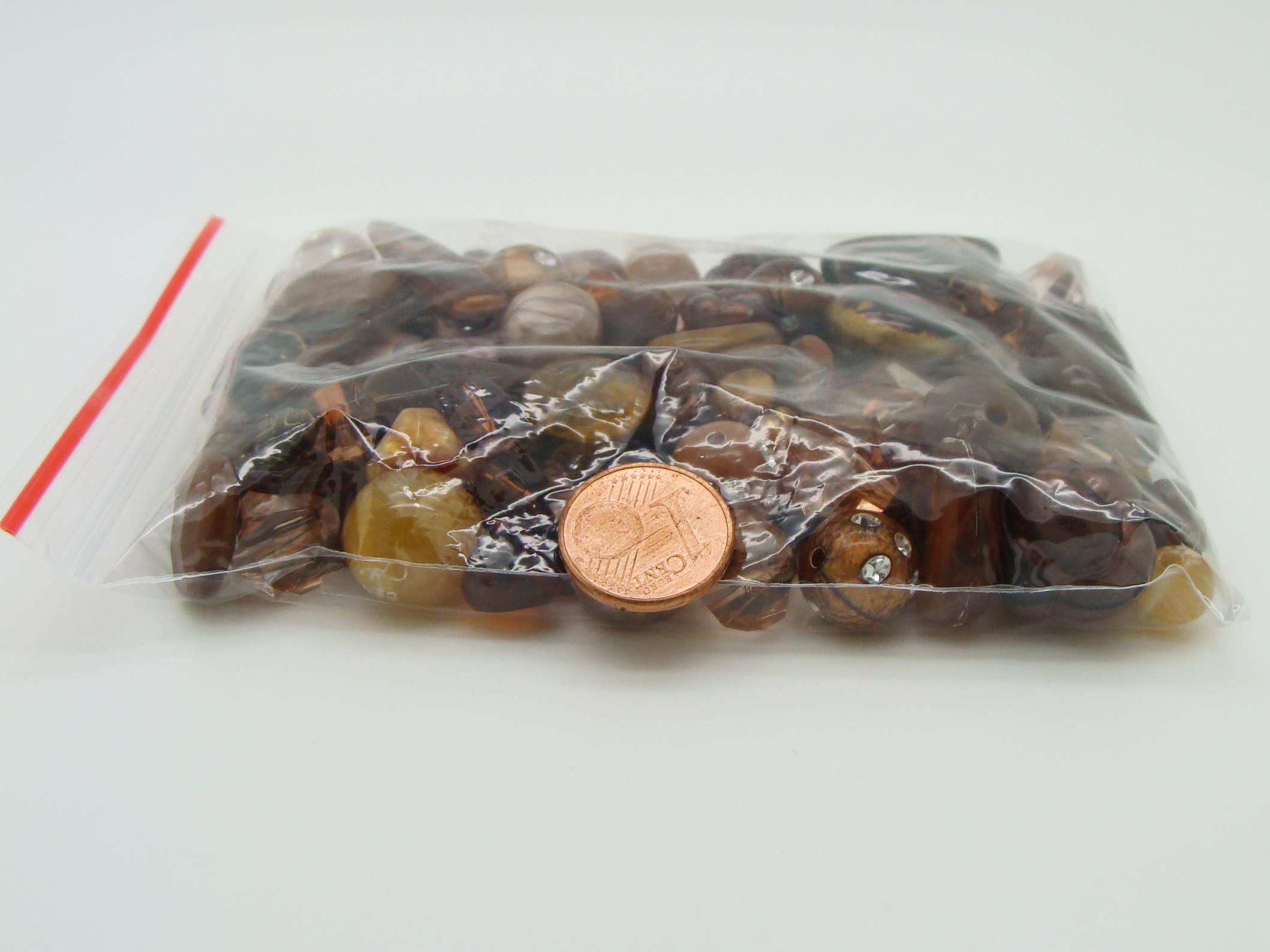 perle marron acrylique mix modeles acry-75g-marron