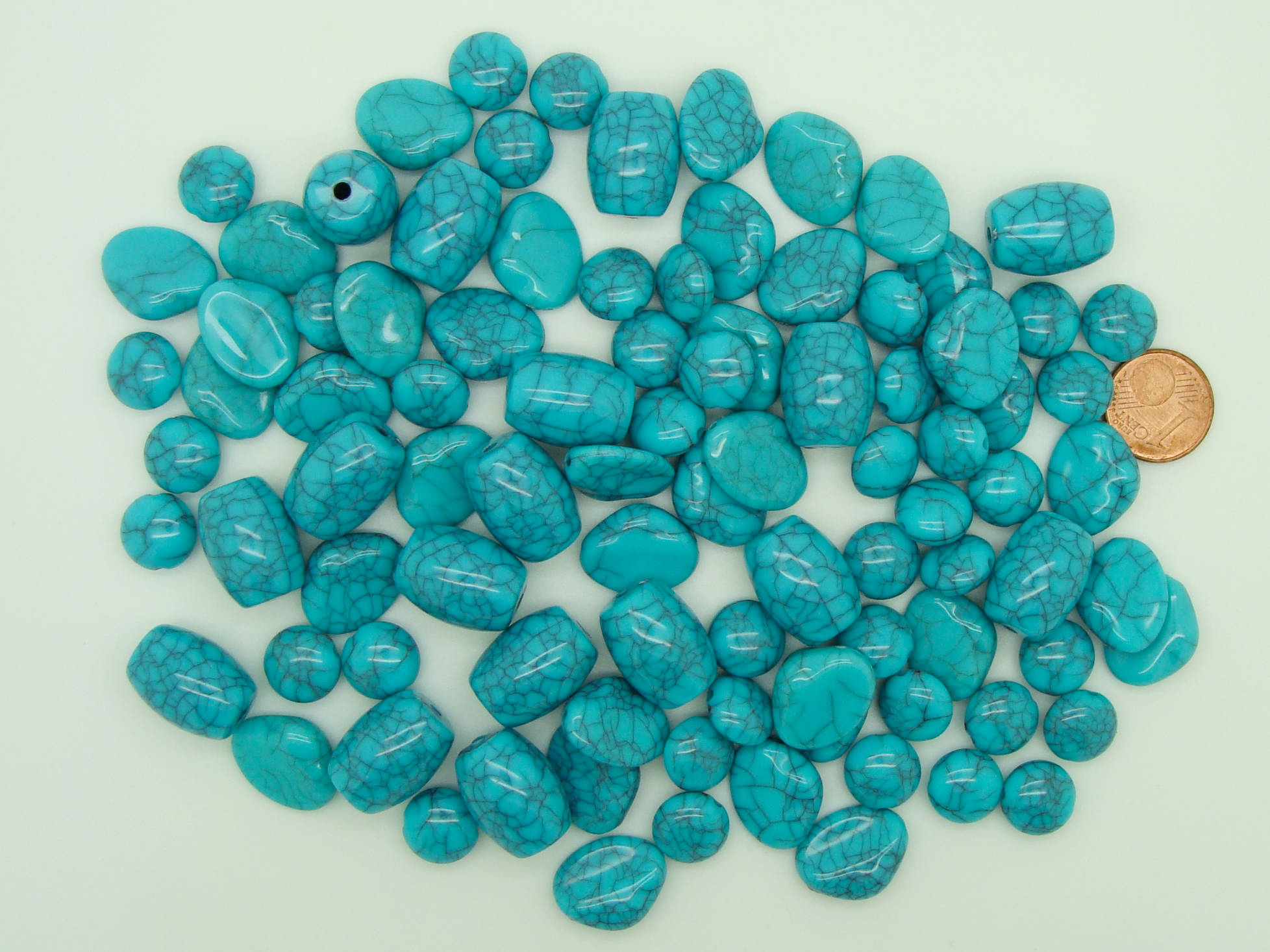 acry-75g-turquoise perle acrylique aspect turquoise bleue