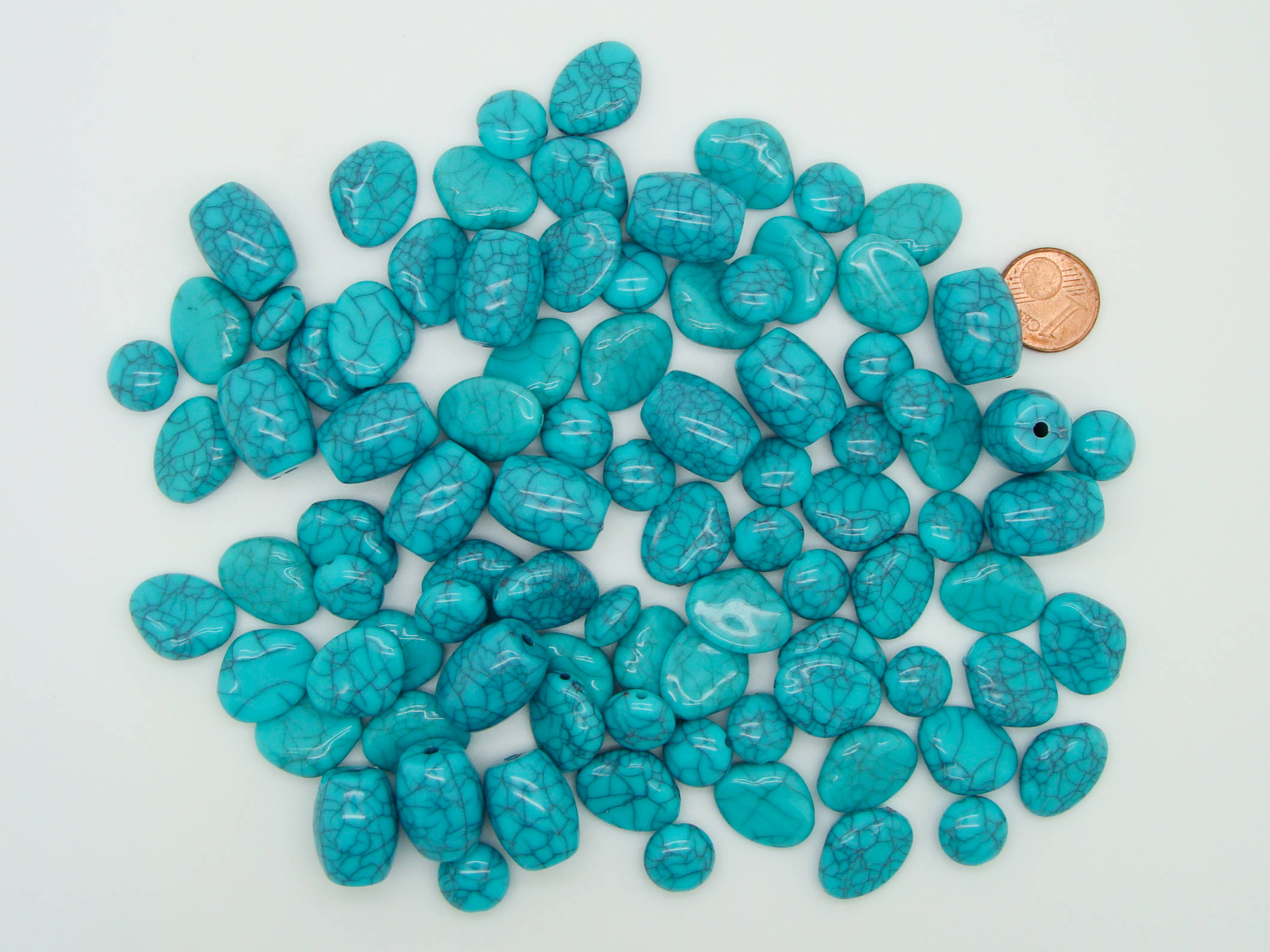 perle acrylique aspect turquoise economique acry-75g-turquoise