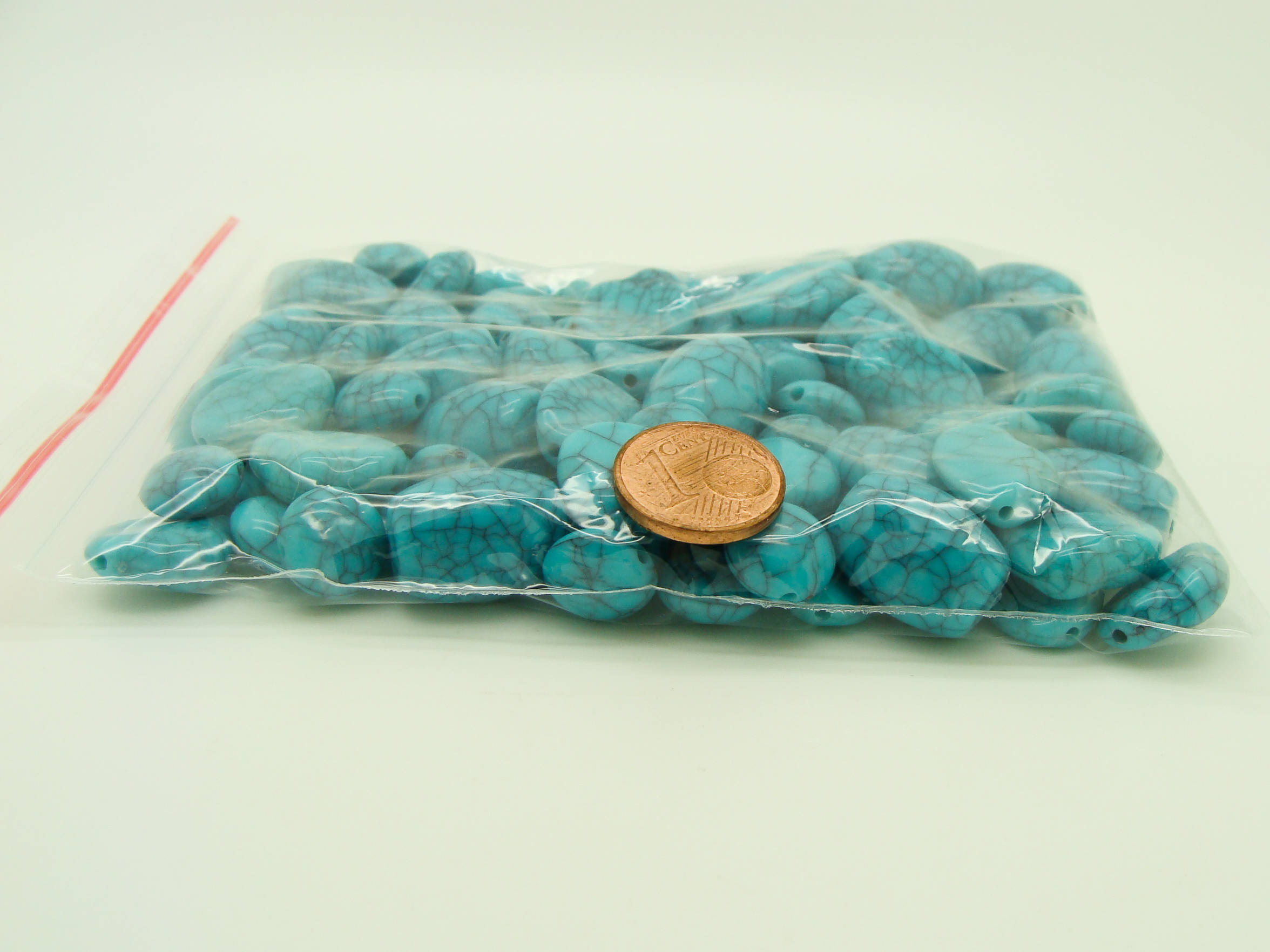 acry-75g-turquoise perle acrylique aspect turquoise pierre