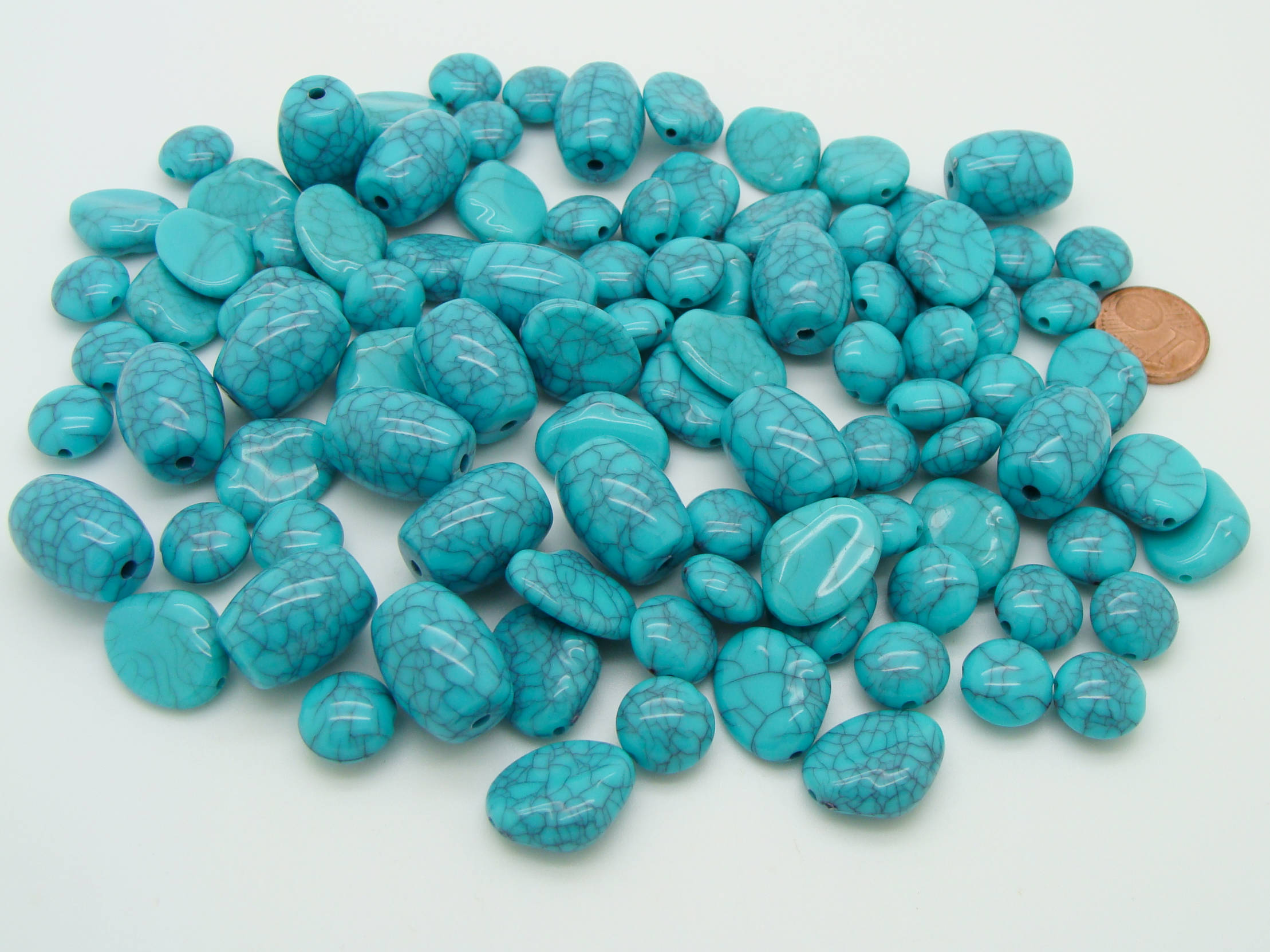 perle acrylique aspect turquoise acry-75g-turquoise
